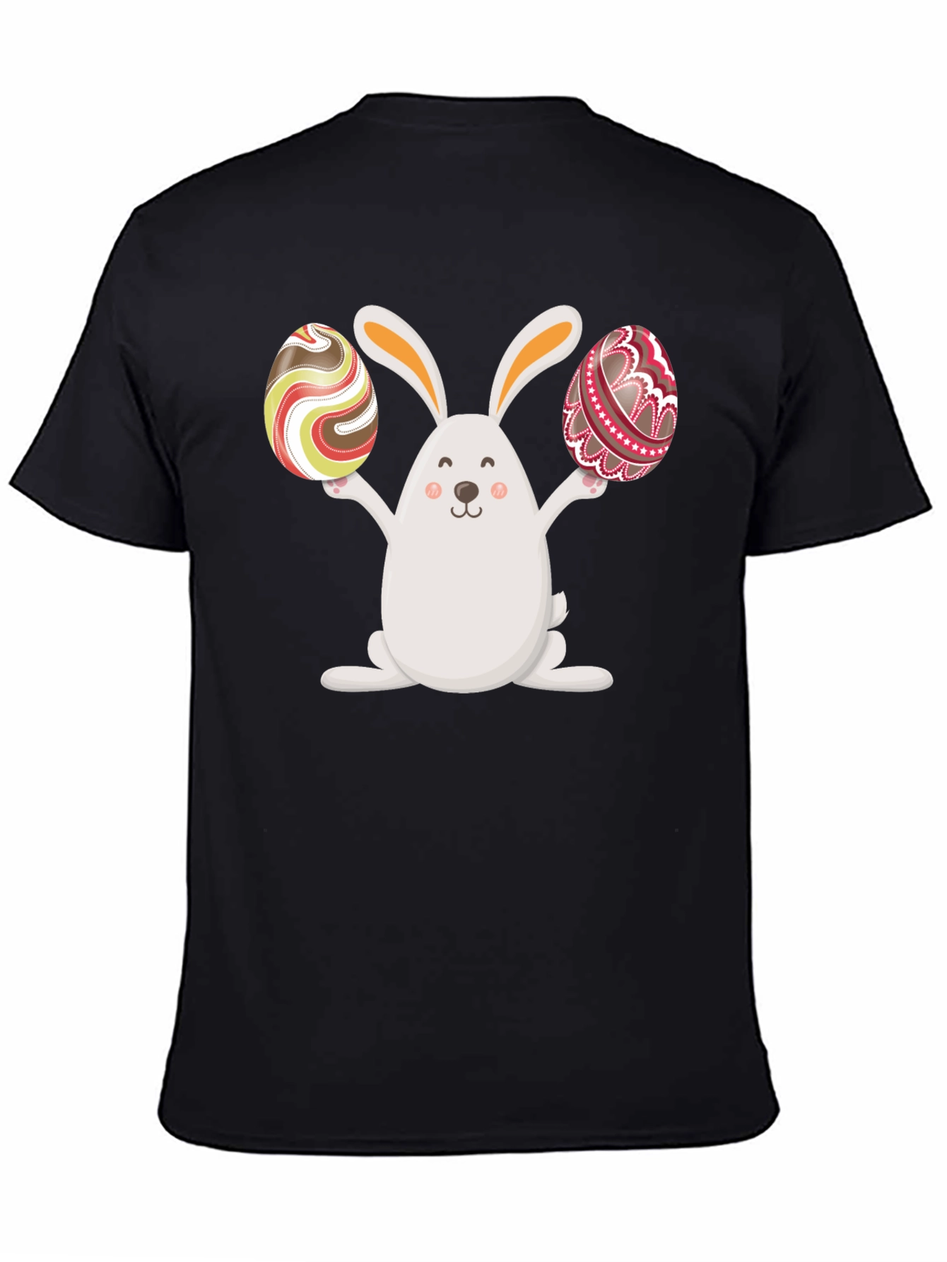 Easter Bunny Holding Easter Eggs Graphic Tee