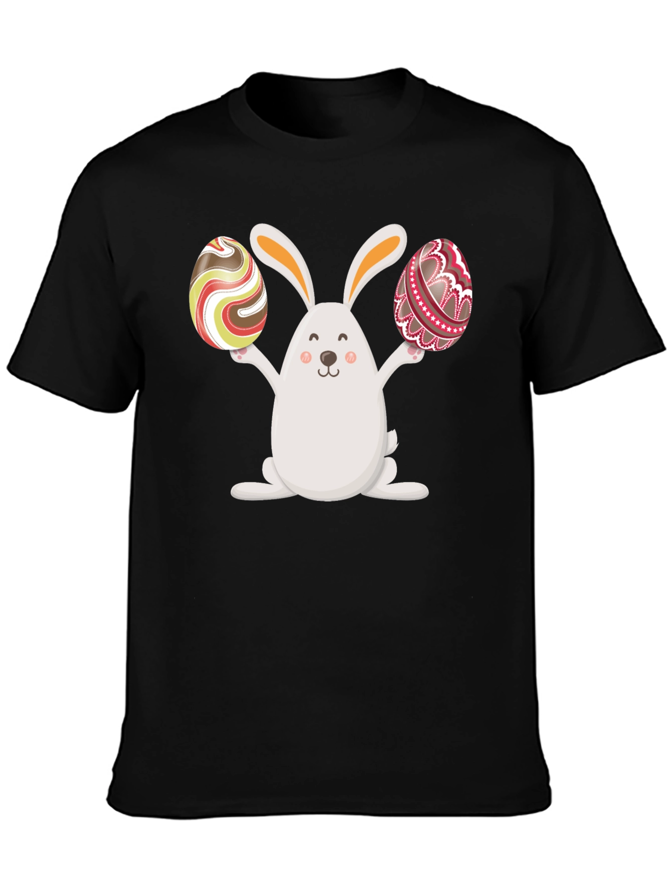 Easter Bunny Holding Easter Eggs Graphic Tee
