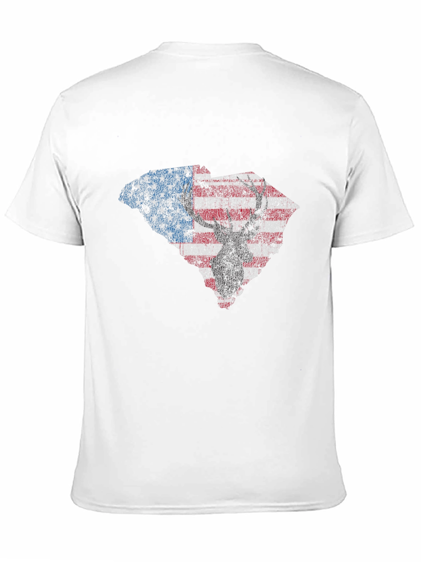 American Flag Deer Silhouette Graphic Tee