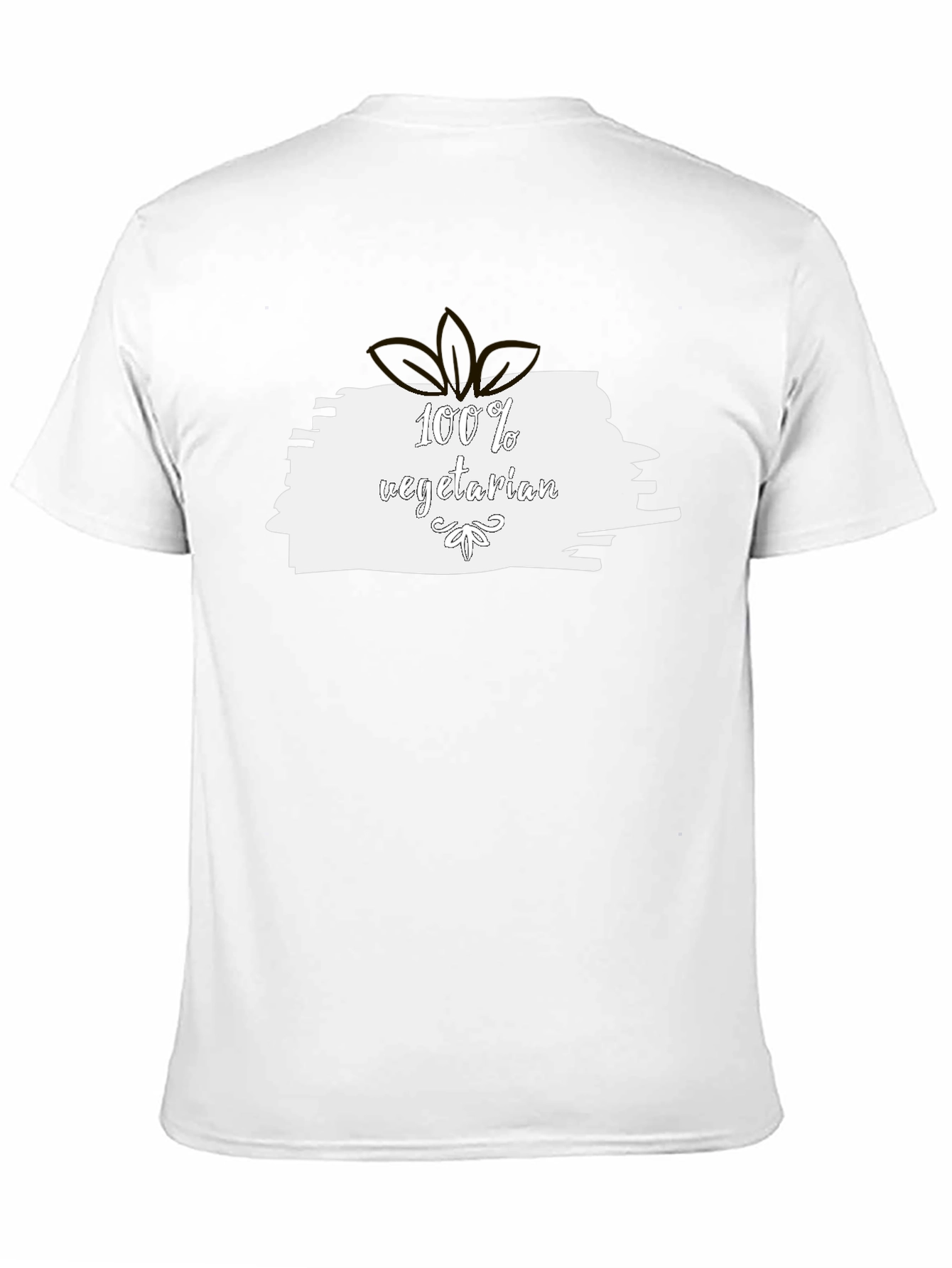 100% Vegetarian Black T-Shirt