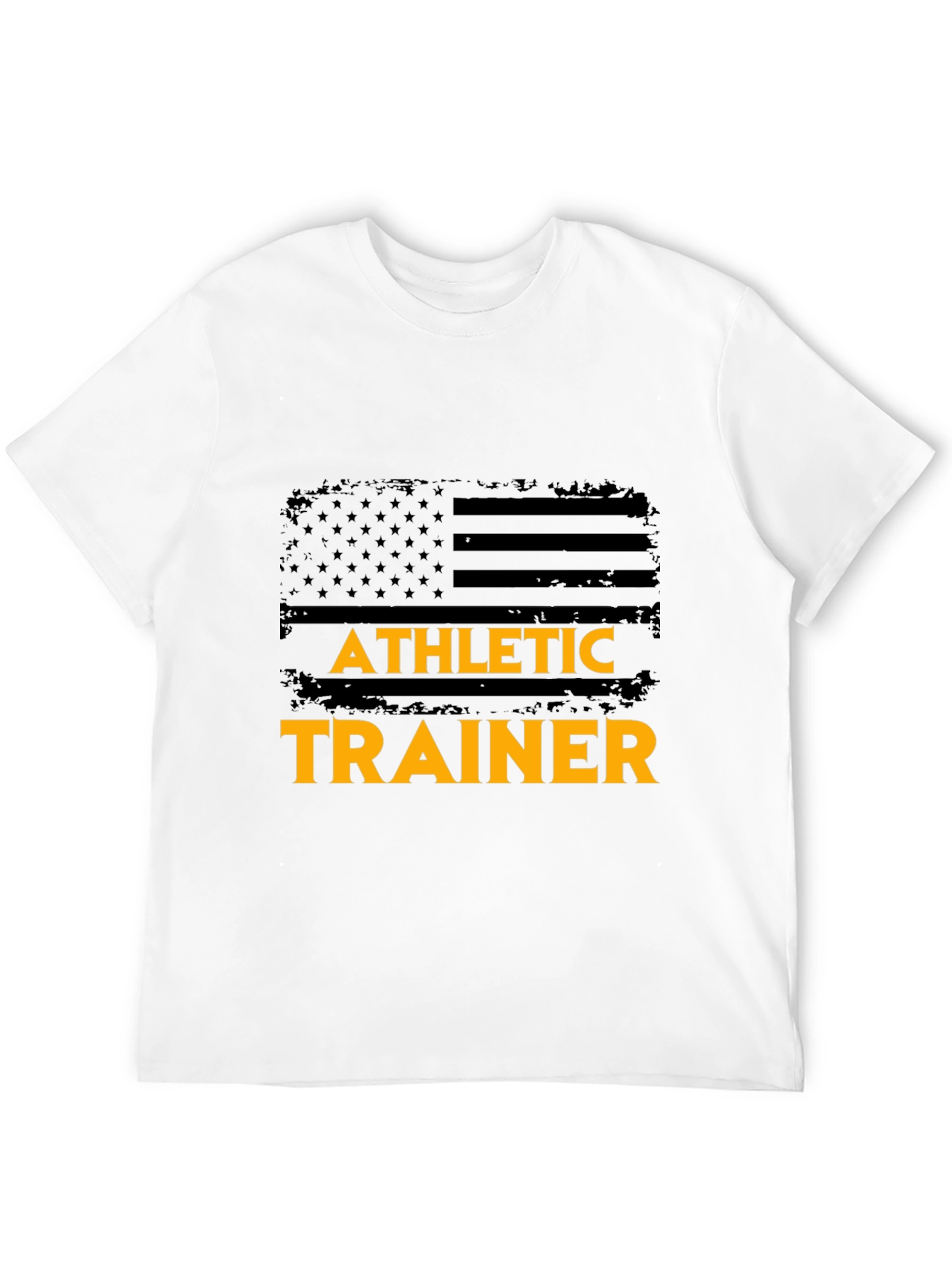 Athletic Trainer US Flag Graphic T-Shirt