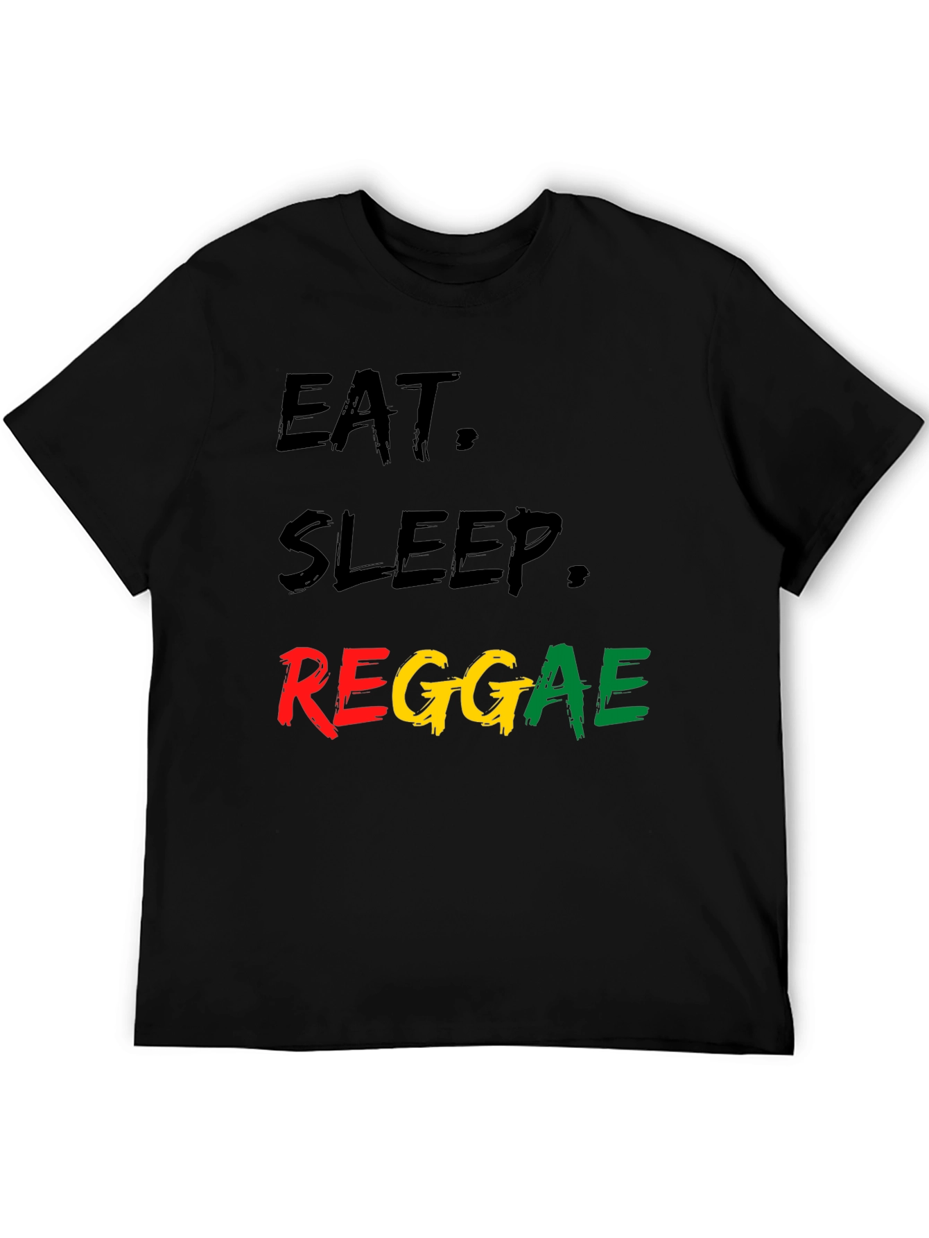 Eat Sleep Reggae Black T-Shirt