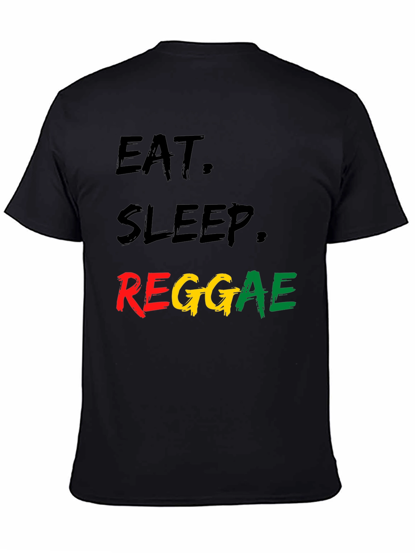 Eat Sleep Reggae Black T-Shirt