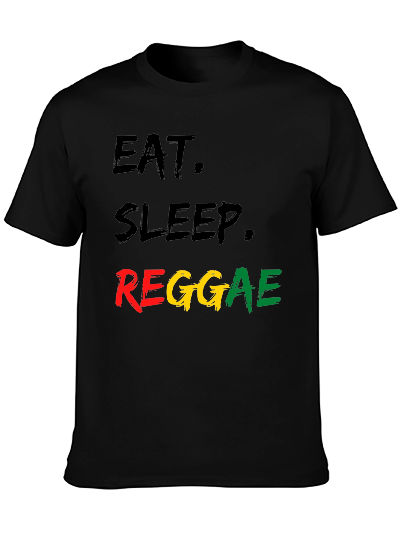 Eat Sleep Reggae Black T-Shirt
