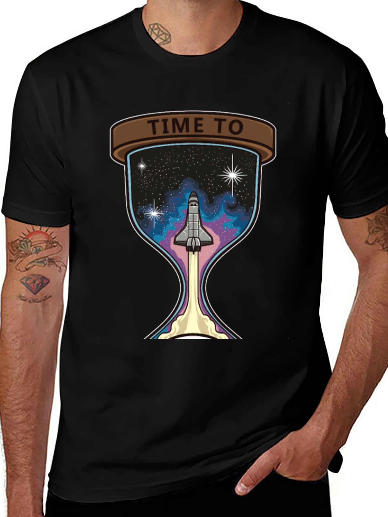 Time To Launch Space Shuttle Graphic Tee