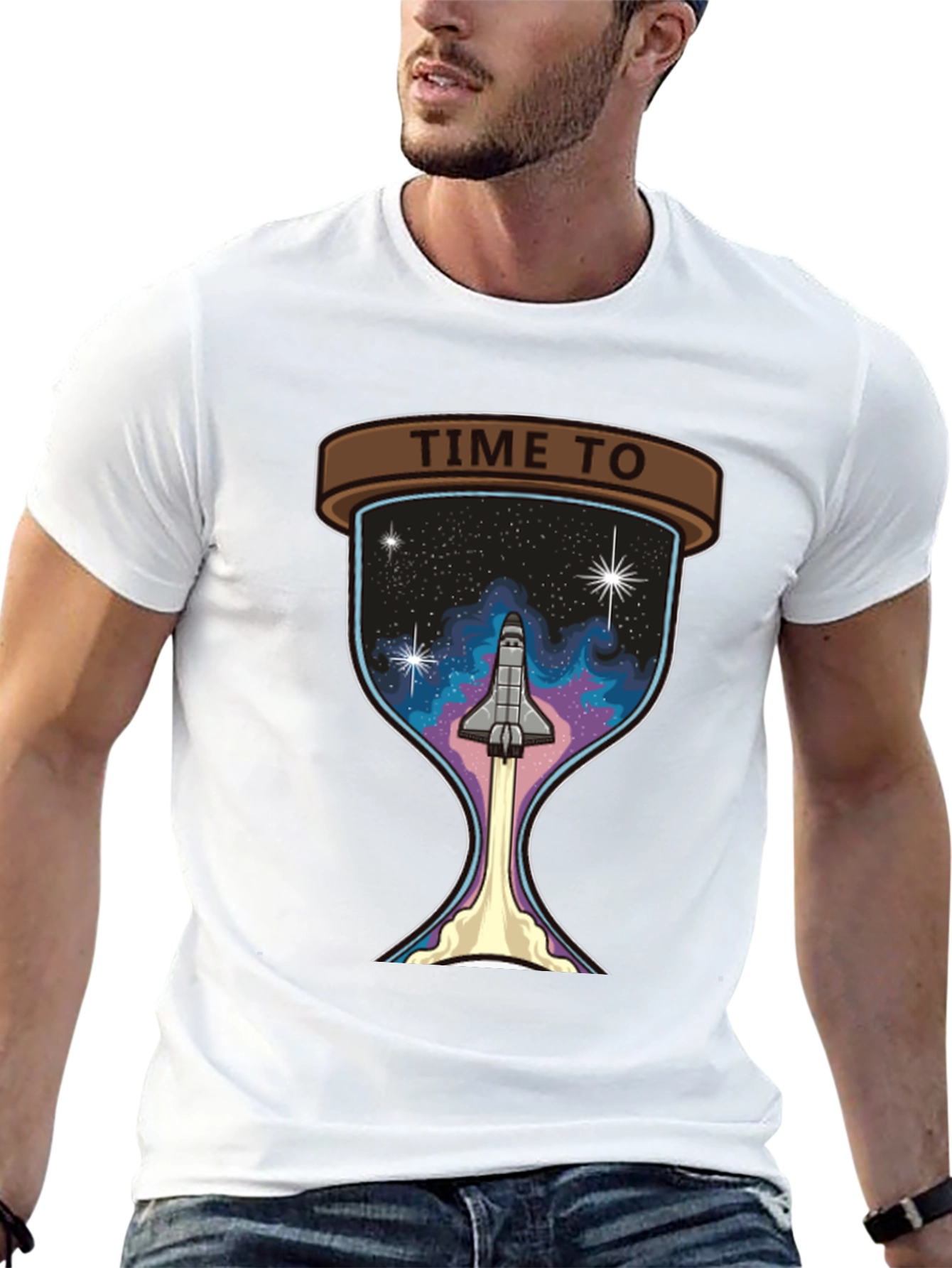 Time To Launch Space Shuttle Graphic Tee