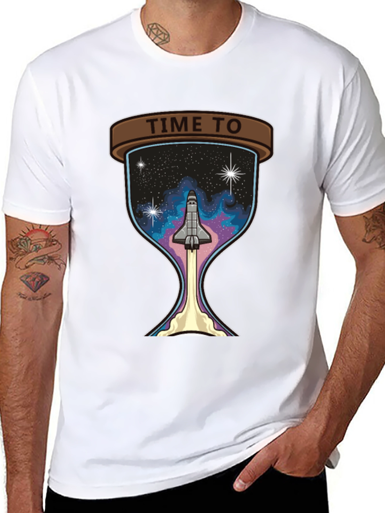Time To Launch Space Shuttle Graphic Tee