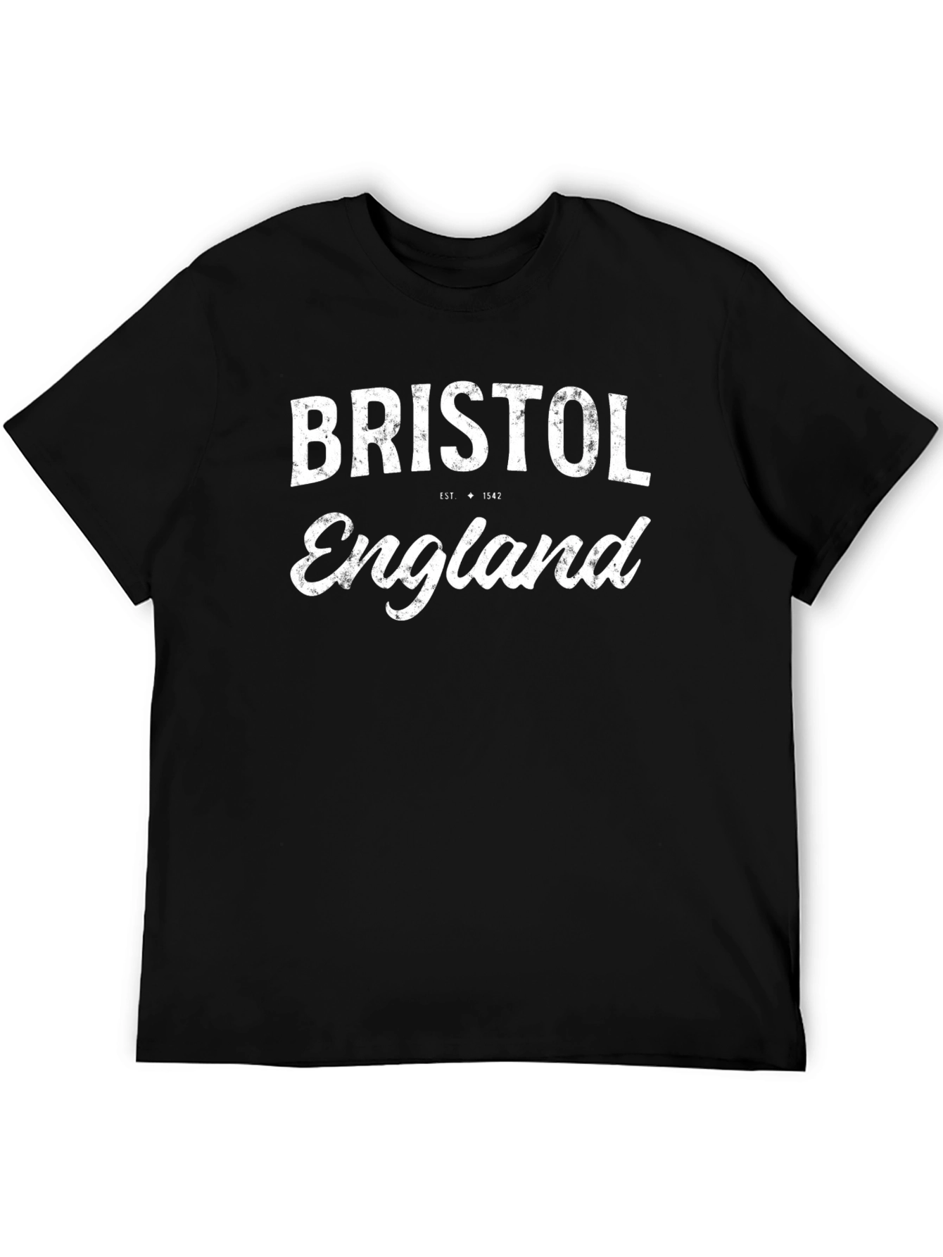 Bristol England Est. 1542 Black T-Shirt