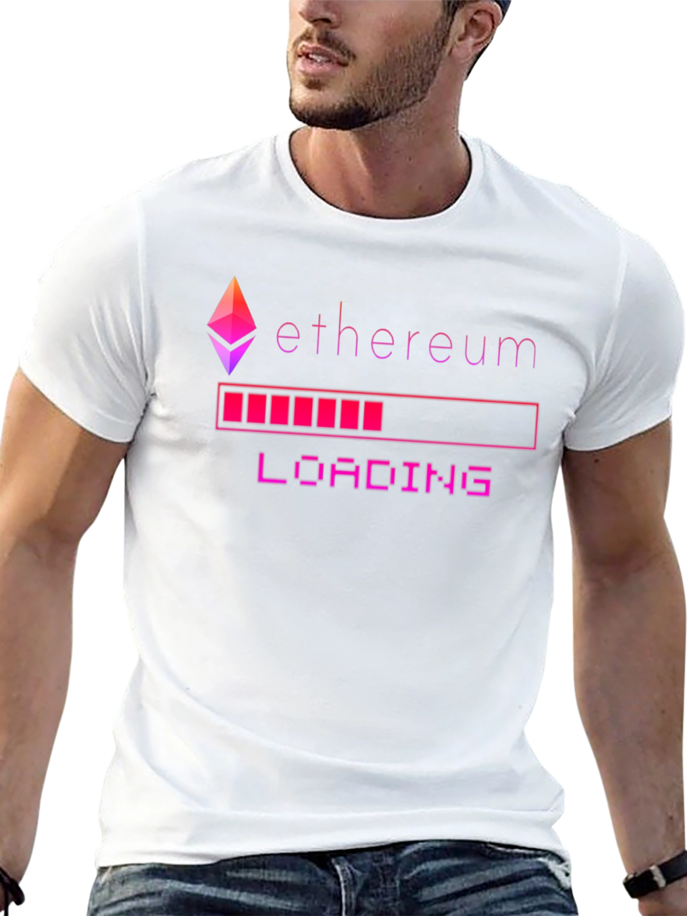Ethereum Loading Black Graphic Tee