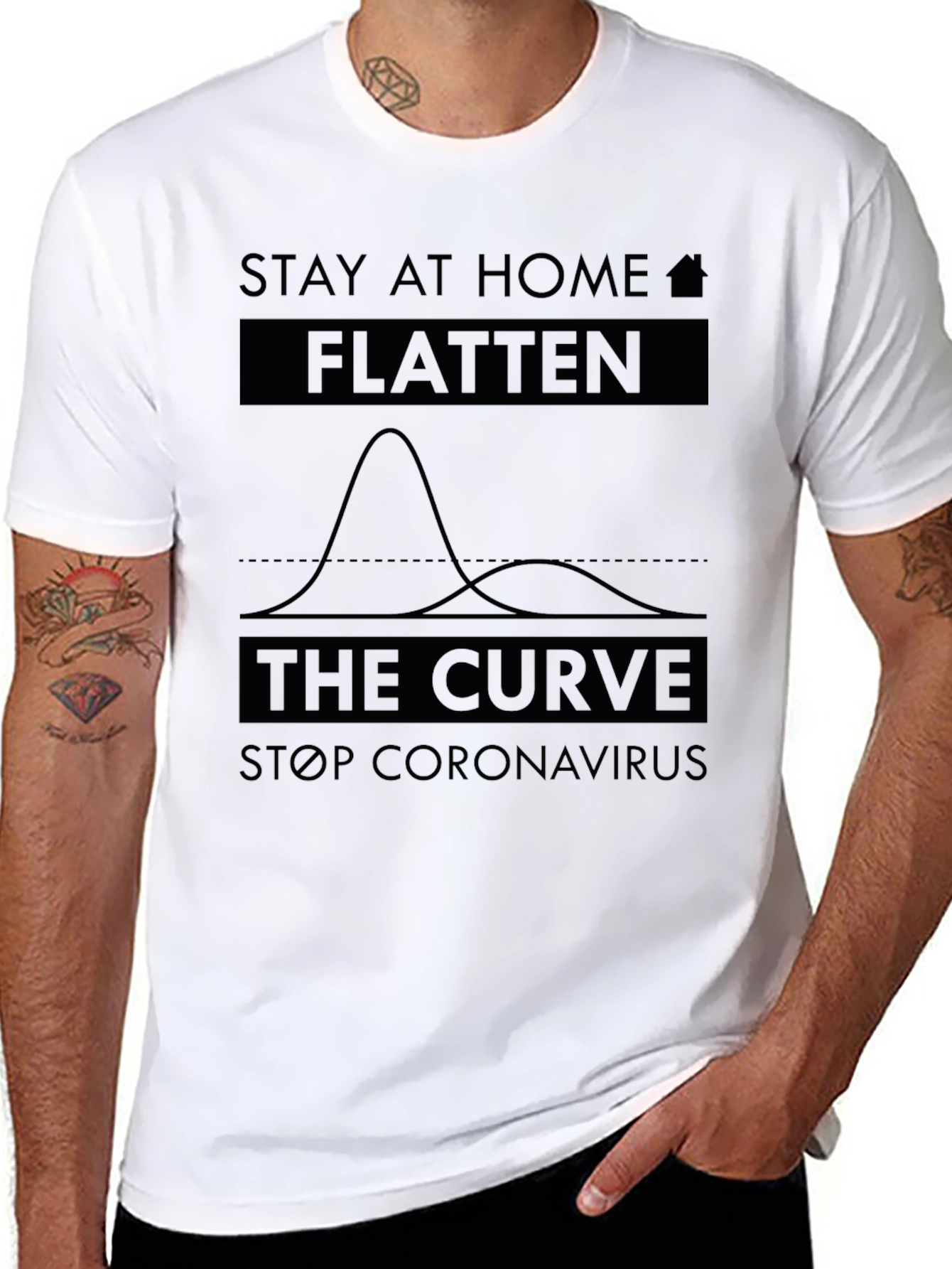 Stay Home Flatten the Curve T-Shirt