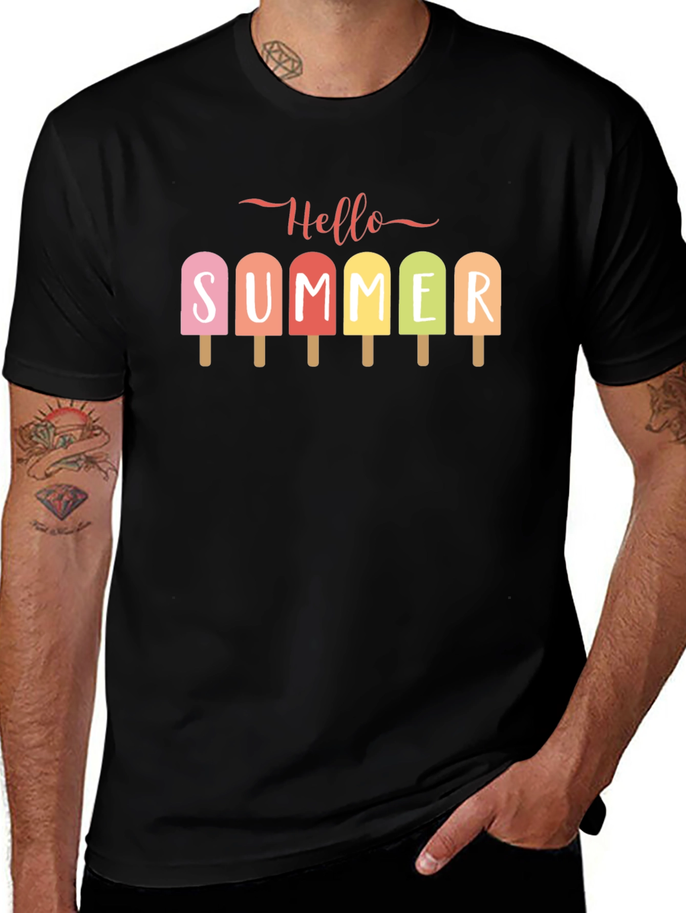 Hello Summer Popsicle Graphic Tee