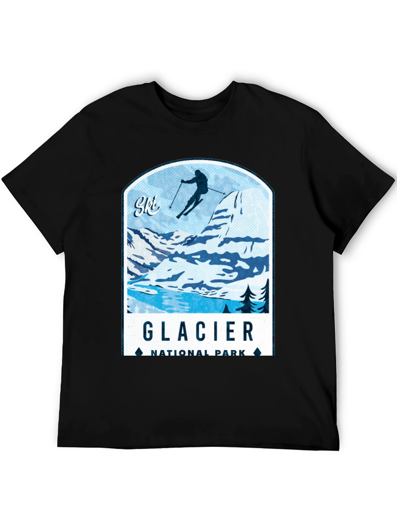 Glacier National Park Ski T-Shirt