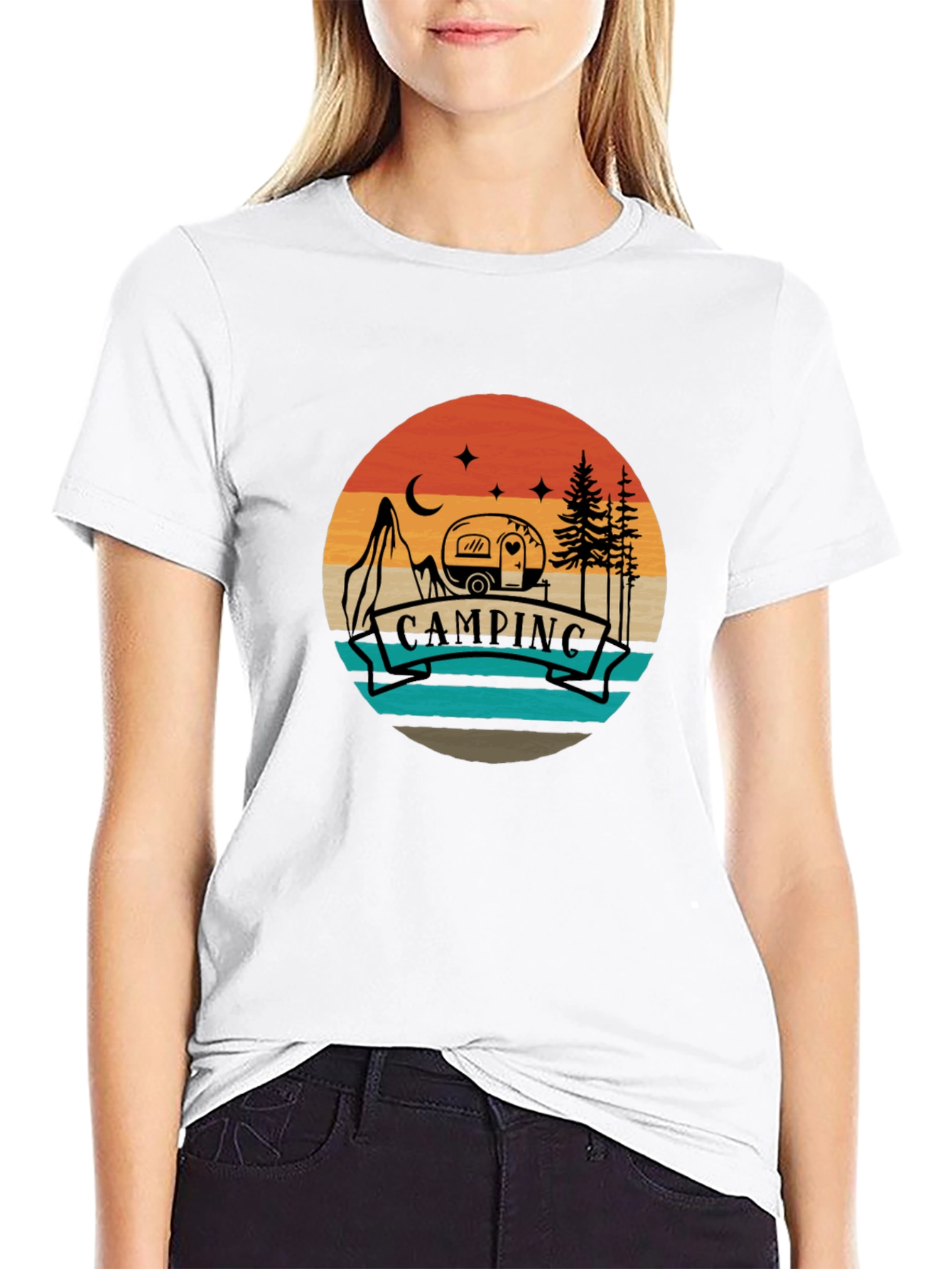 Camping Adventure Tee - Retro Graphic T-Shirt