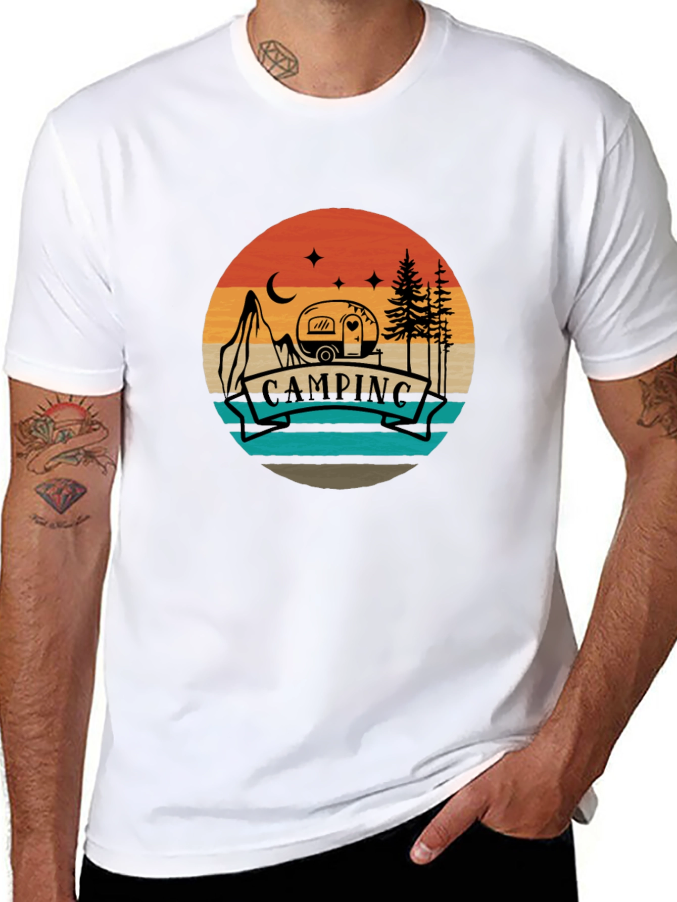 Camping Adventure Tee - Retro Graphic T-Shirt