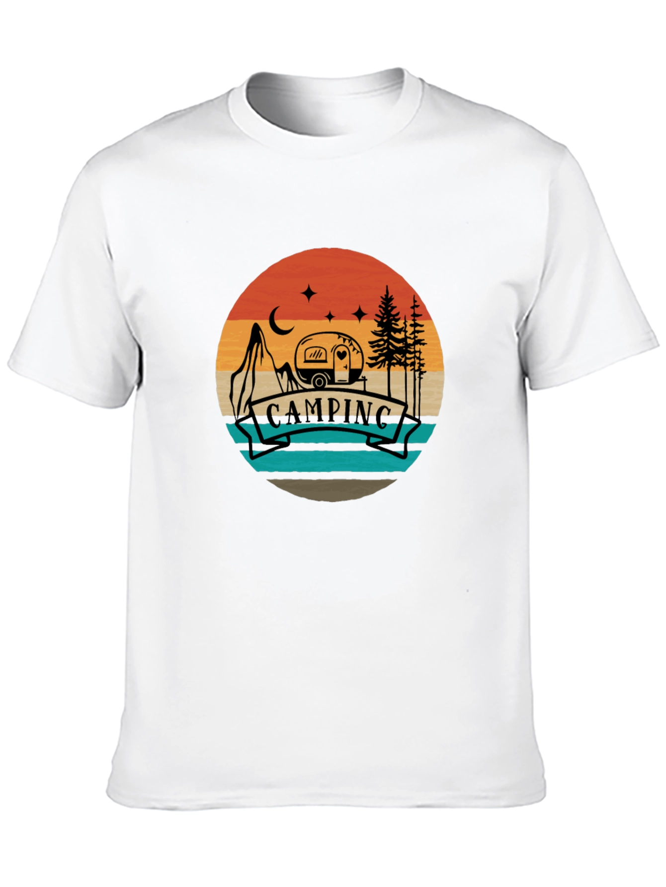 Camping Adventure Tee - Retro Graphic T-Shirt