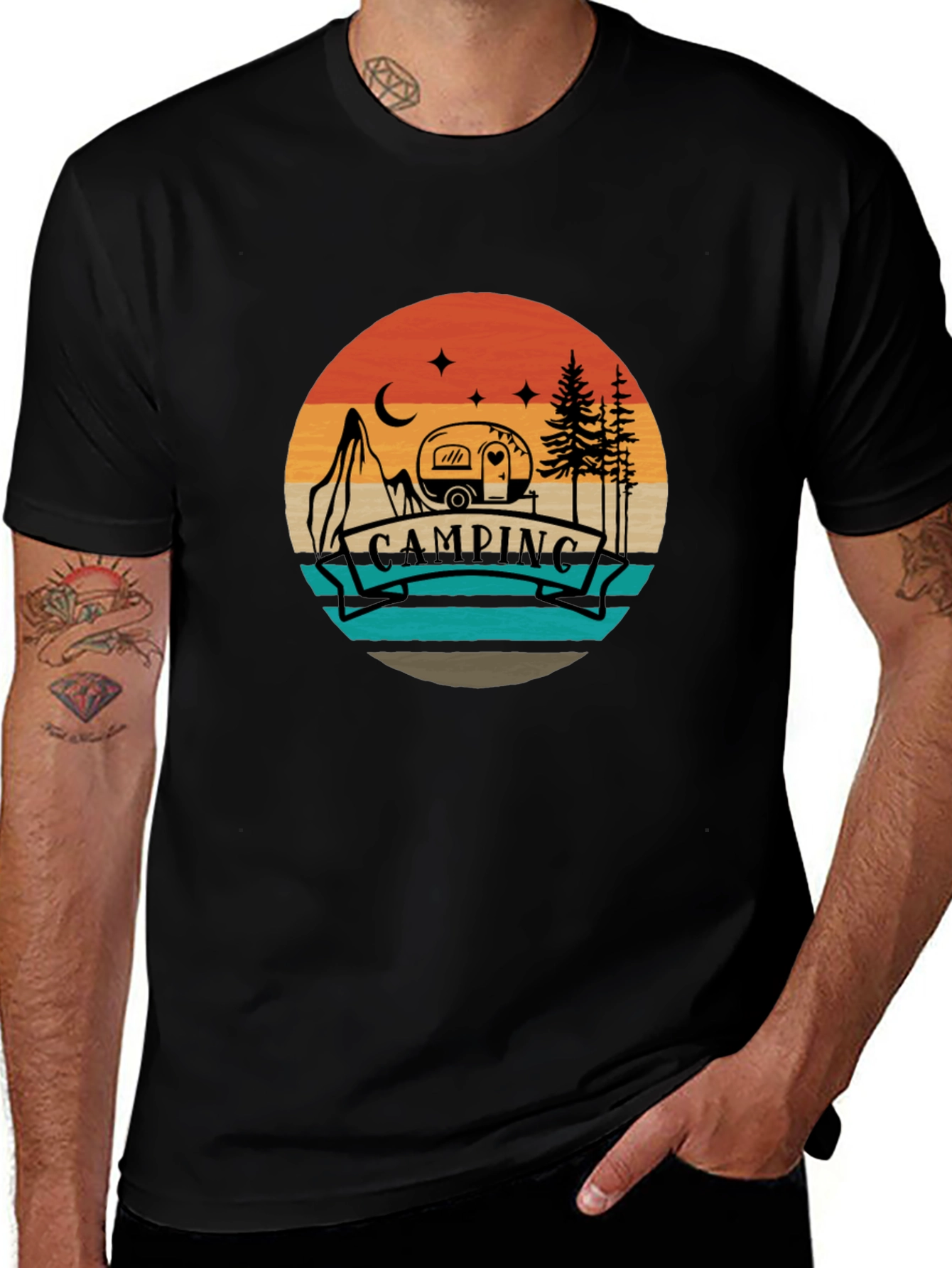 Camping Adventure Tee - Retro Graphic T-Shirt