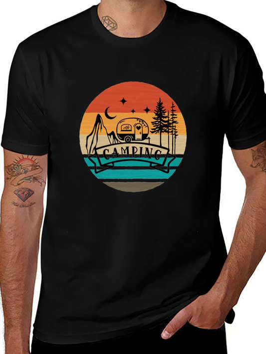Camping Adventure Tee - Retro Graphic T-Shirt