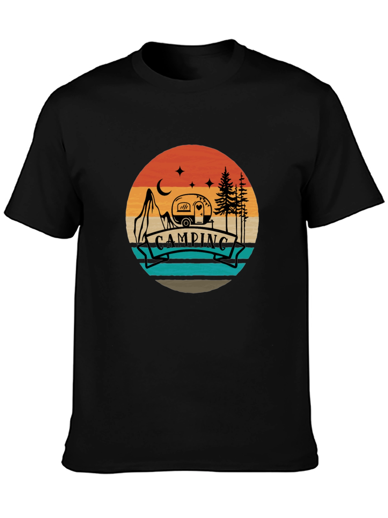 Camping Adventure Tee - Retro Graphic T-Shirt