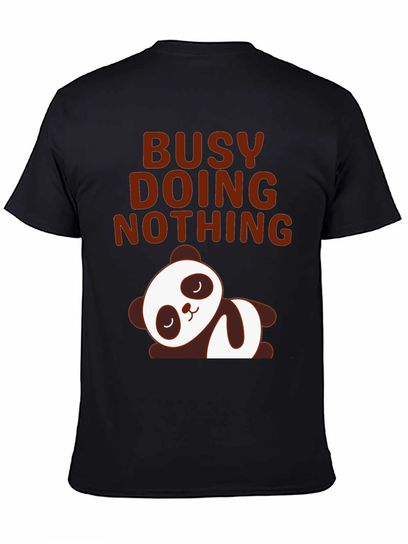 Lazy Panda Graphic Tee - Busy Doing Nothing T-Shirt