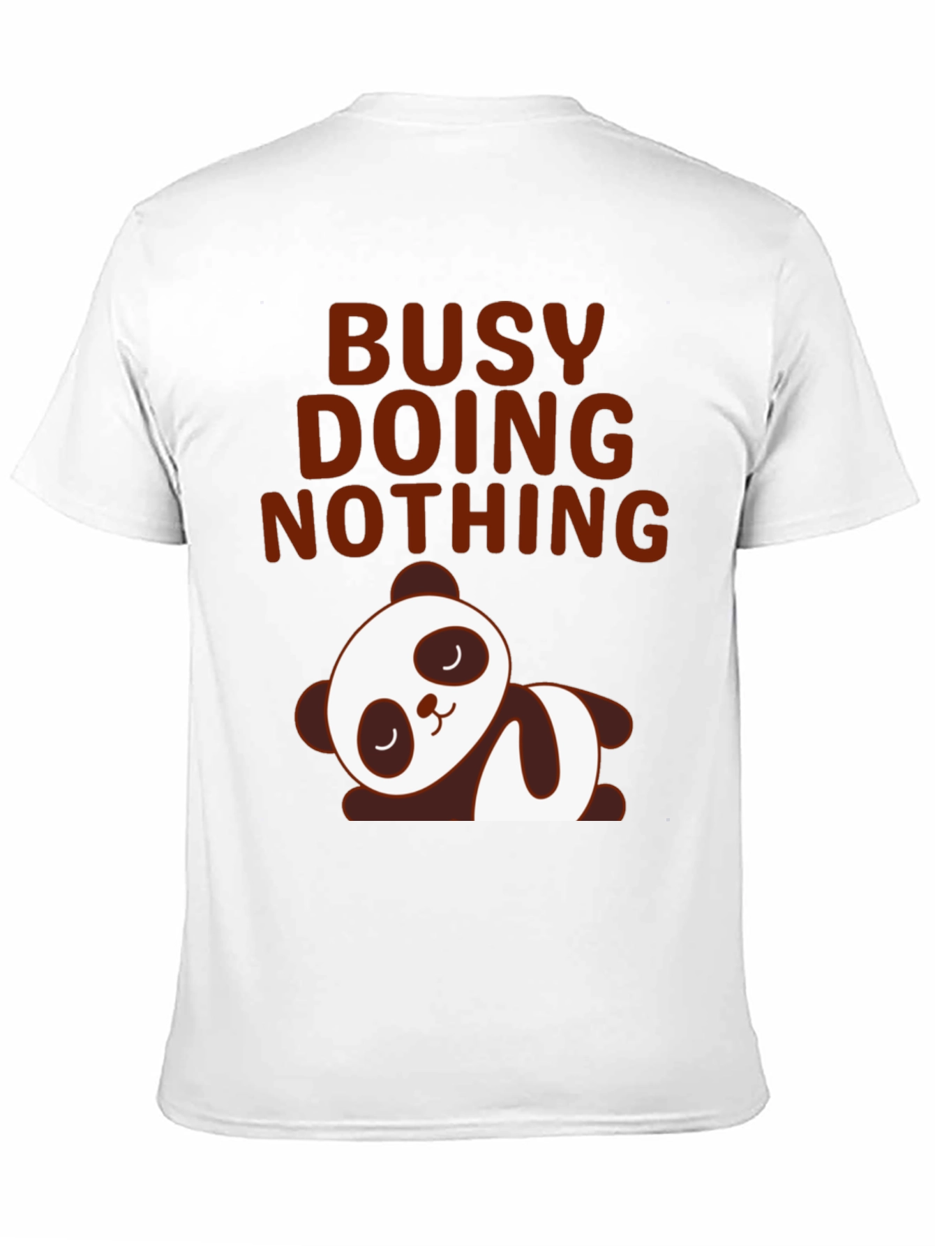 Lazy Panda Graphic Tee - Busy Doing Nothing T-Shirt