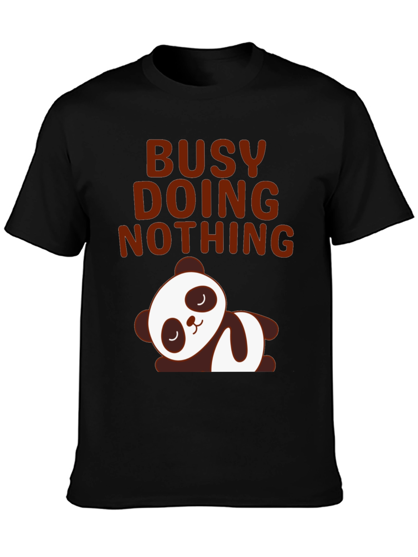 Lazy Panda Graphic Tee - Busy Doing Nothing T-Shirt