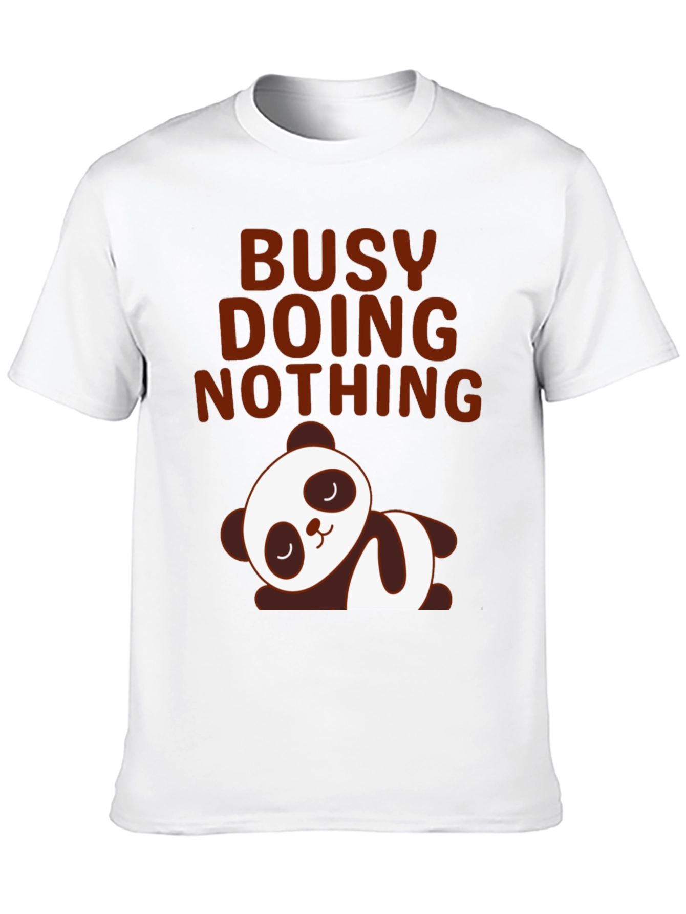 Lazy Panda Graphic Tee - Busy Doing Nothing T-Shirt