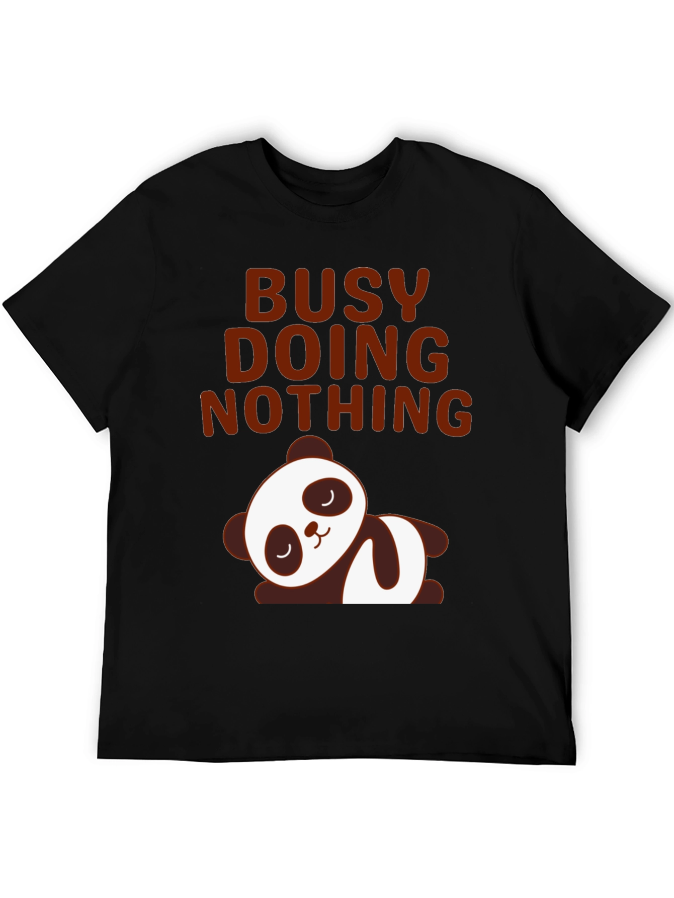 Lazy Panda Graphic Tee - Busy Doing Nothing T-Shirt