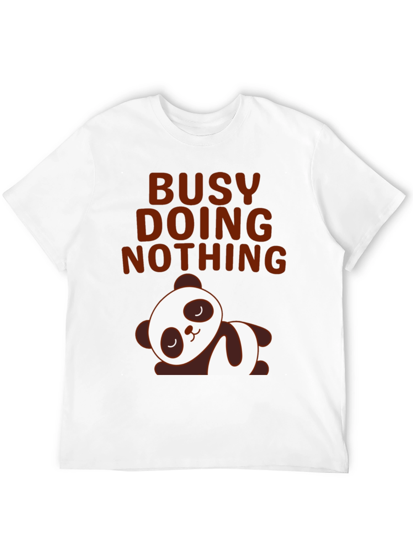 Lazy Panda Graphic Tee - Busy Doing Nothing T-Shirt
