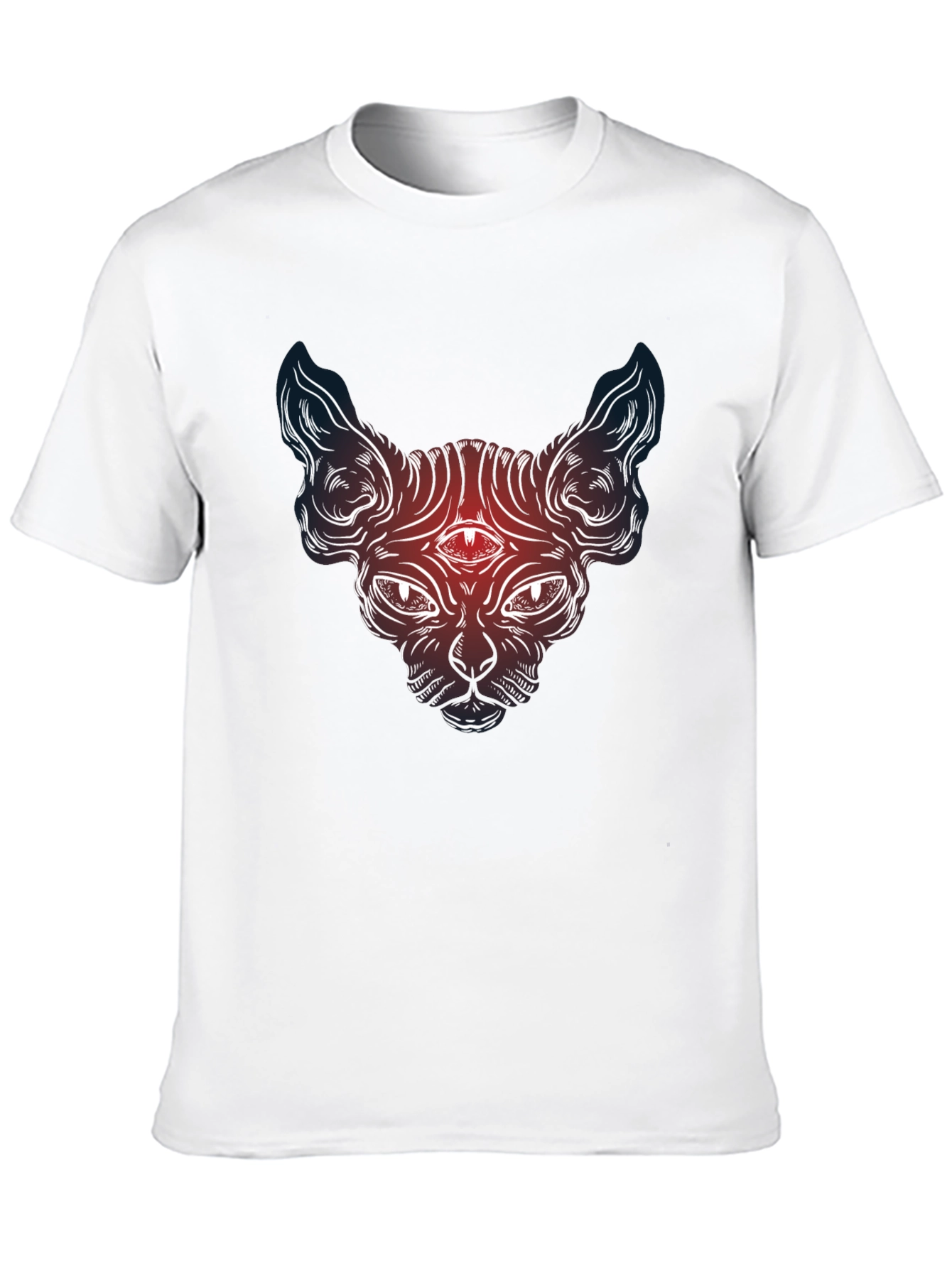 Mystic Cat Graphic Tee - Third Eye Sphynx