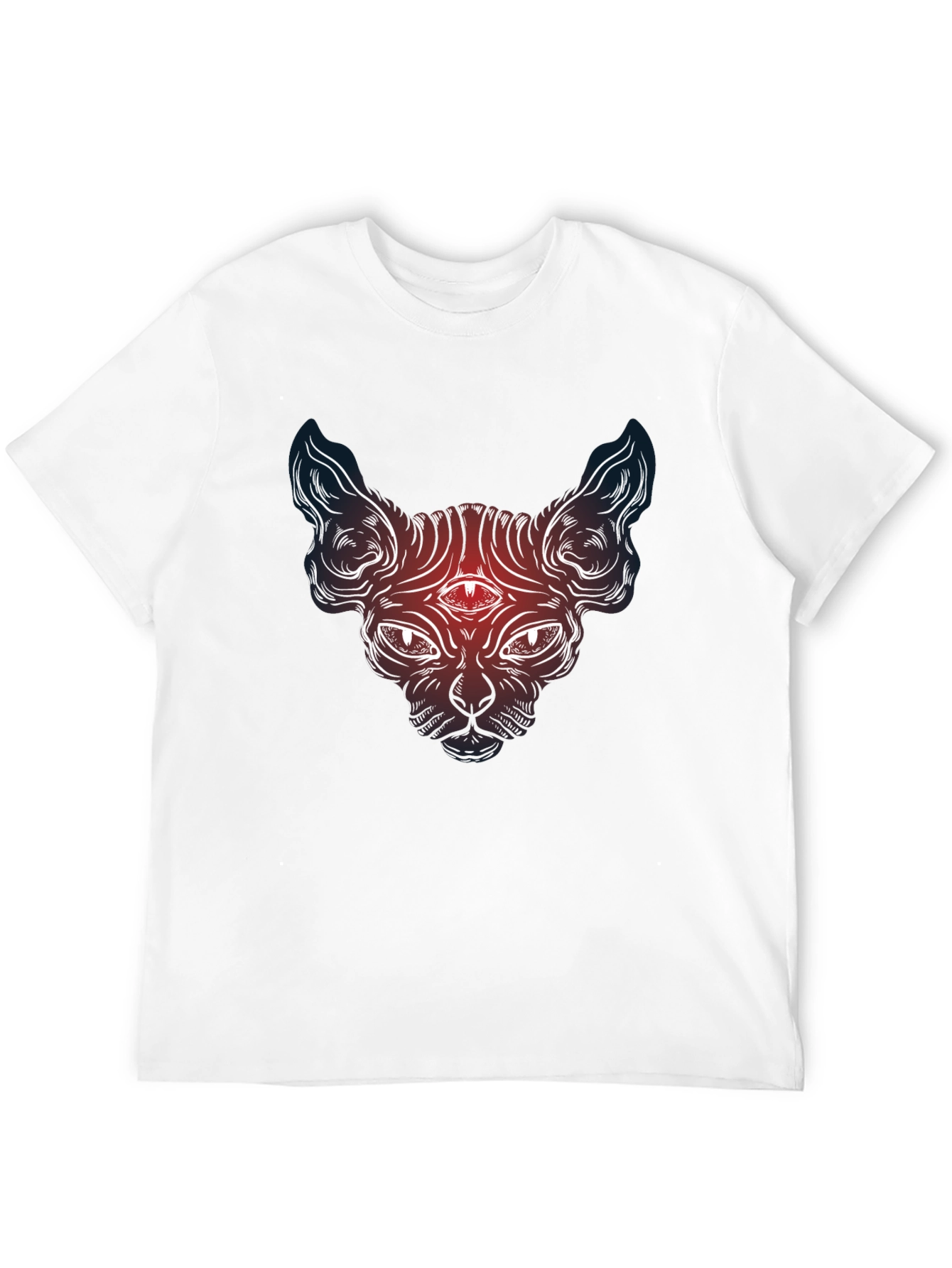 Mystic Cat Graphic Tee - Third Eye Sphynx