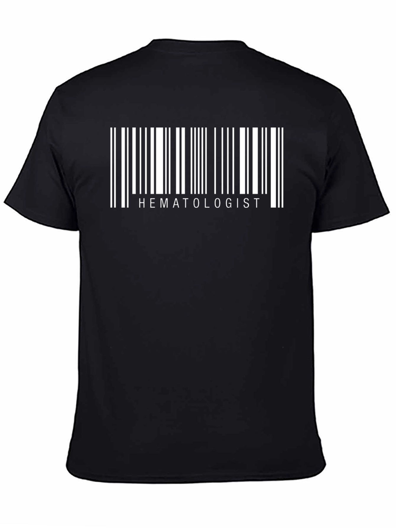 Hematologist Barcode T-Shirt - Black