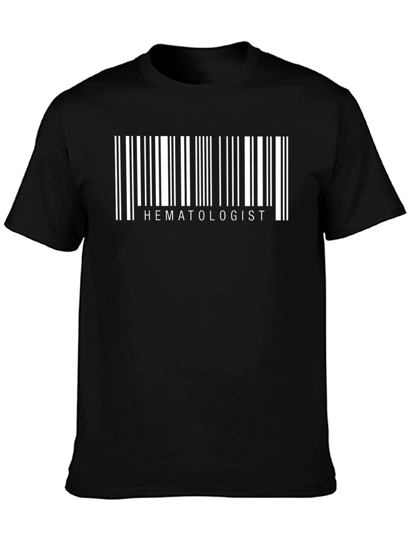 Hematologist Barcode T-Shirt - Black