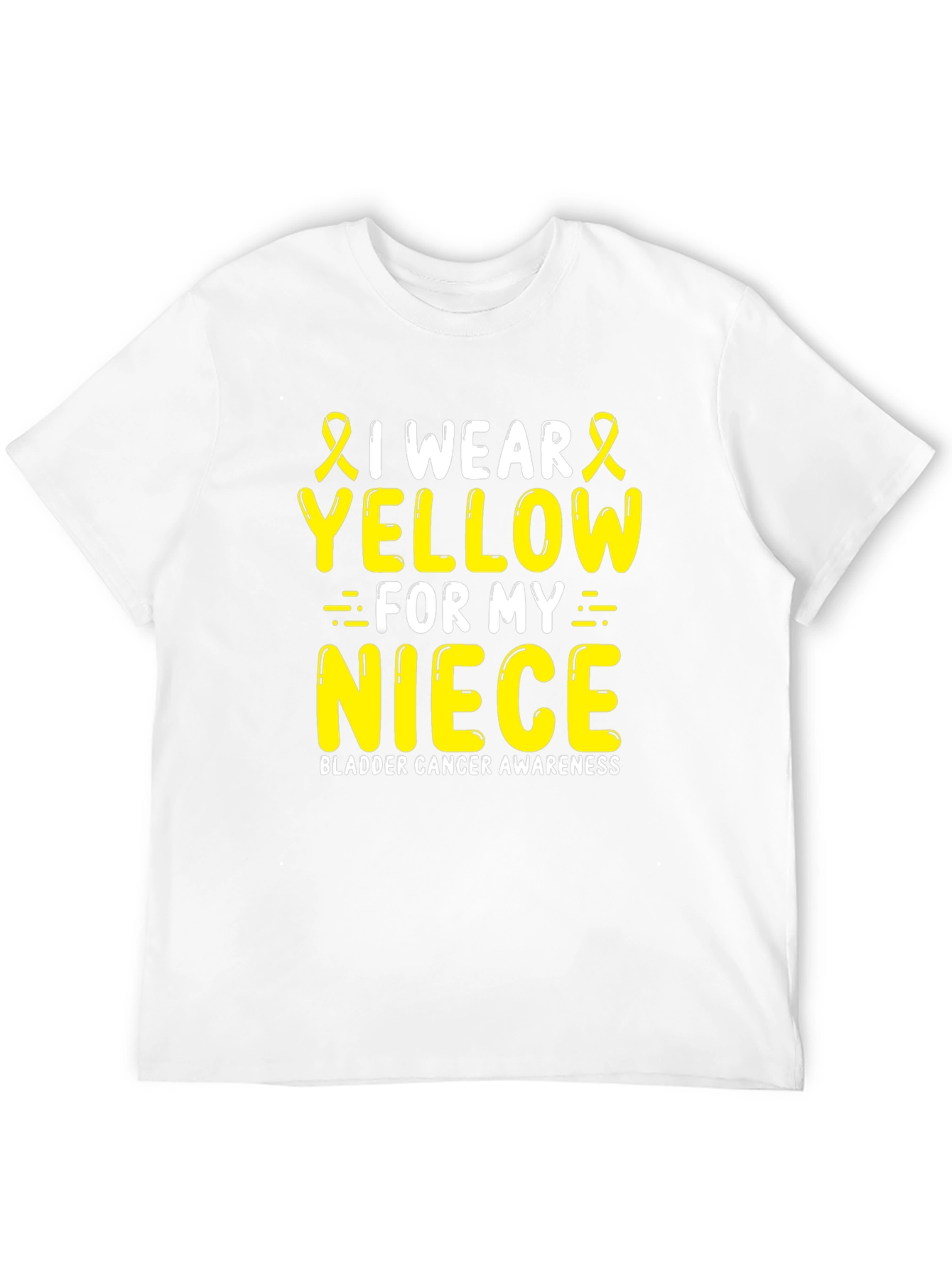 Yellow Niece Bladder Cancer Awareness T-Shirt