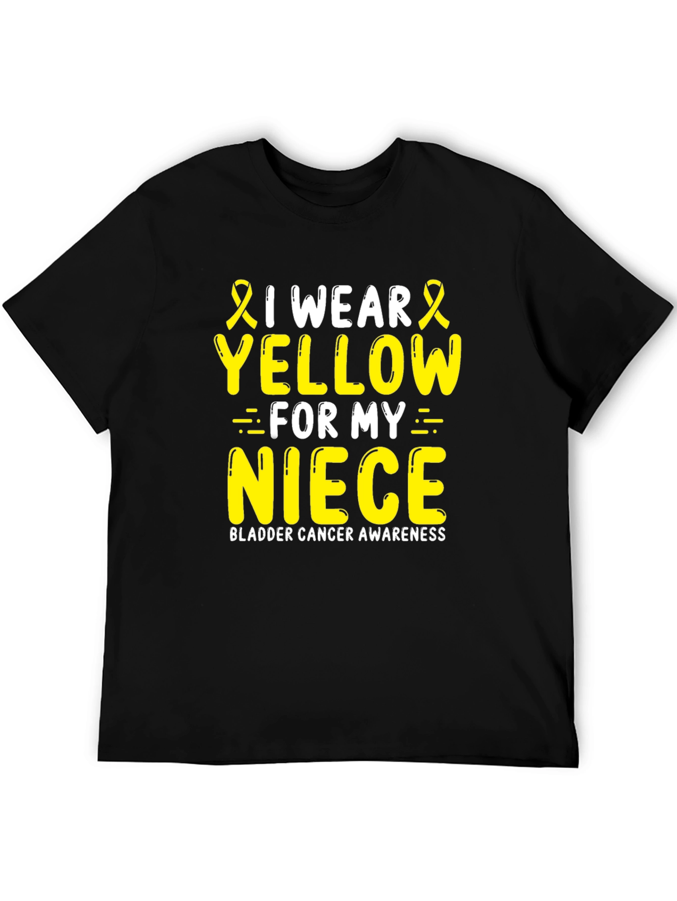 Yellow Niece Bladder Cancer Awareness T-Shirt