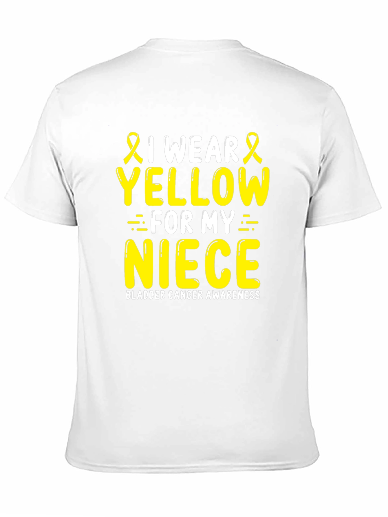 Yellow Niece Bladder Cancer Awareness T-Shirt