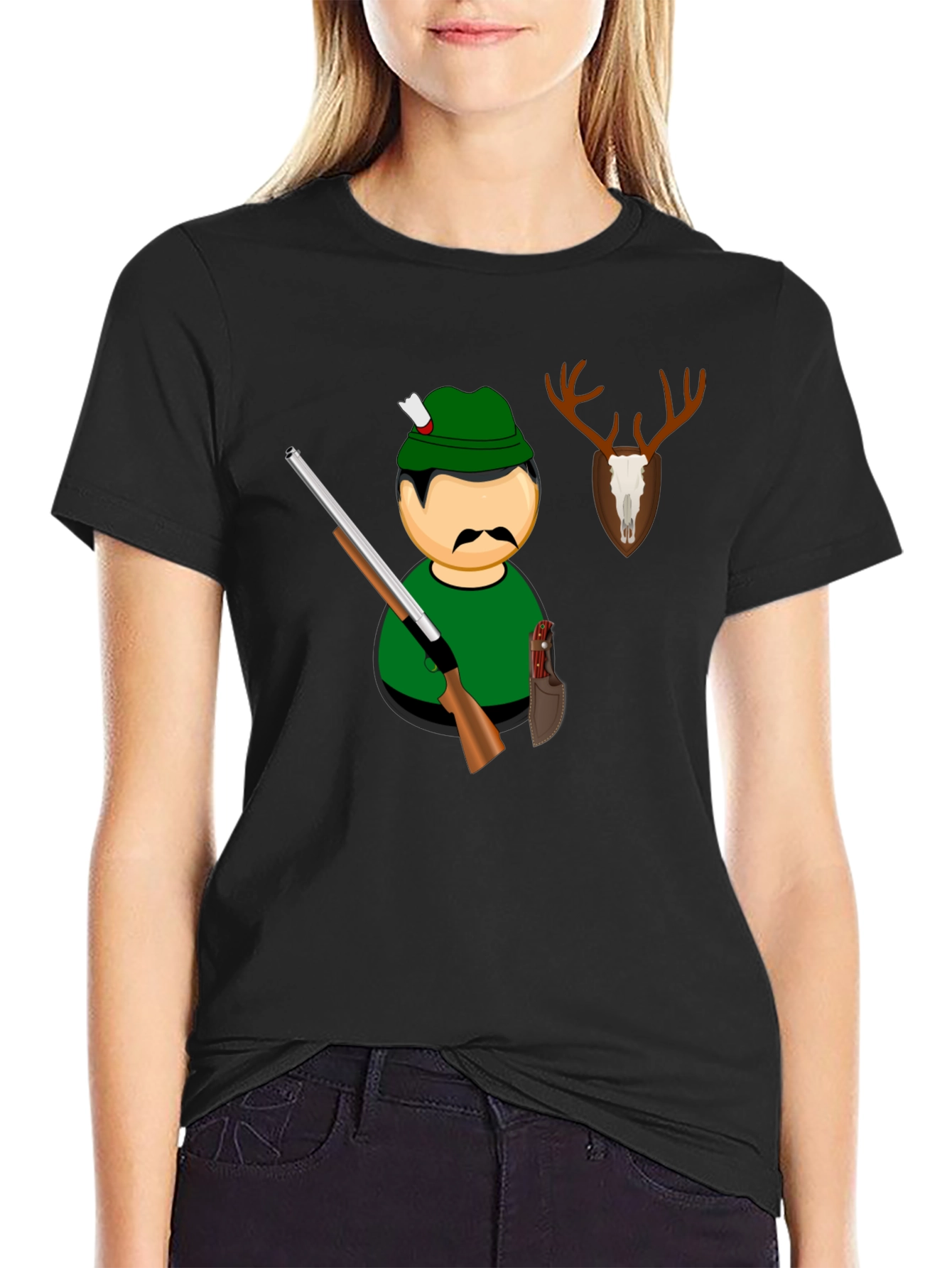 Hunter Graphic Tee - Novelty Design T-Shirt