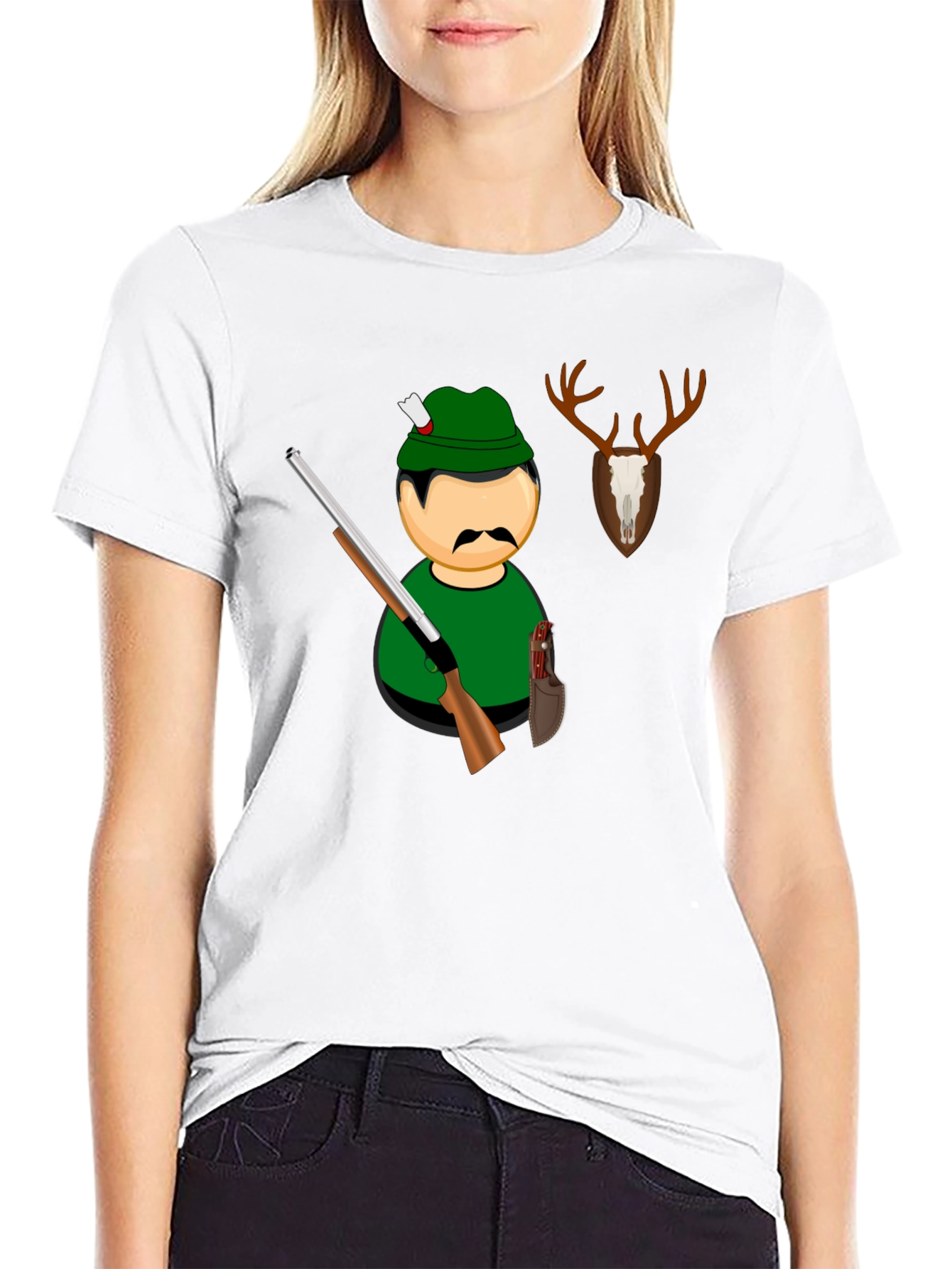 Hunter Graphic Tee - Novelty Design T-Shirt