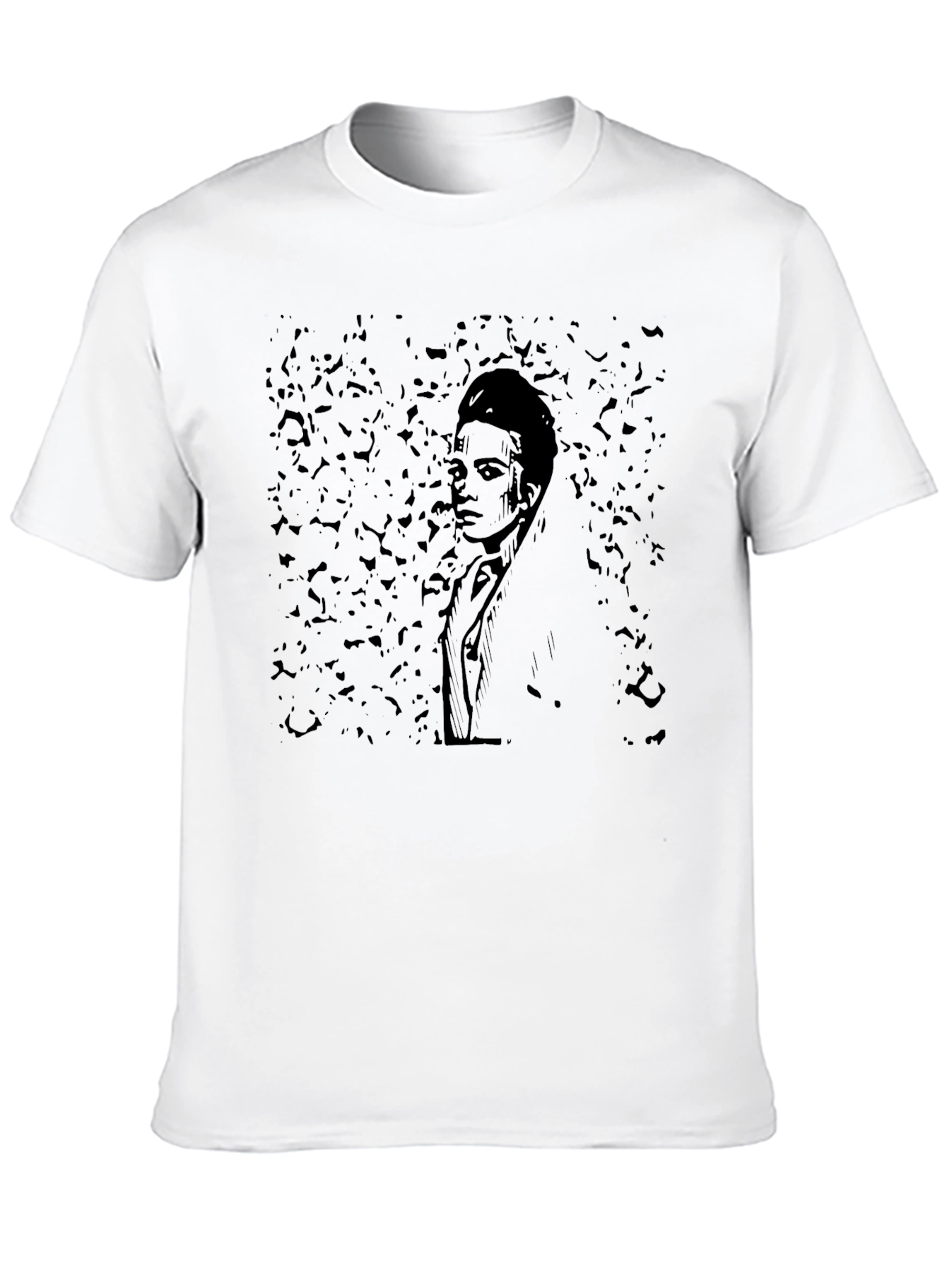 Graphic Print Black T-Shirt - Modern Style