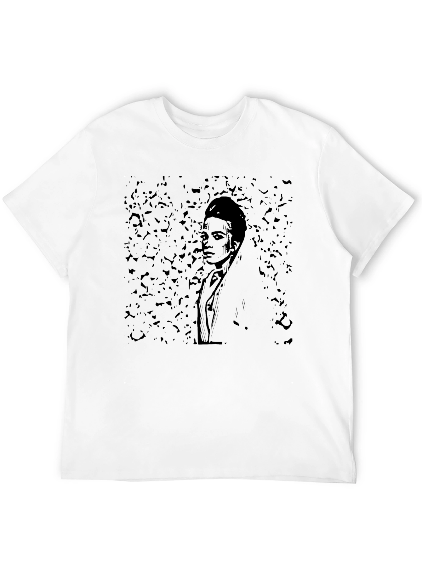 Graphic Print Black T-Shirt - Modern Style