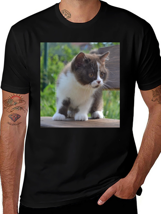 Cute Kitten T-Shirt - Black