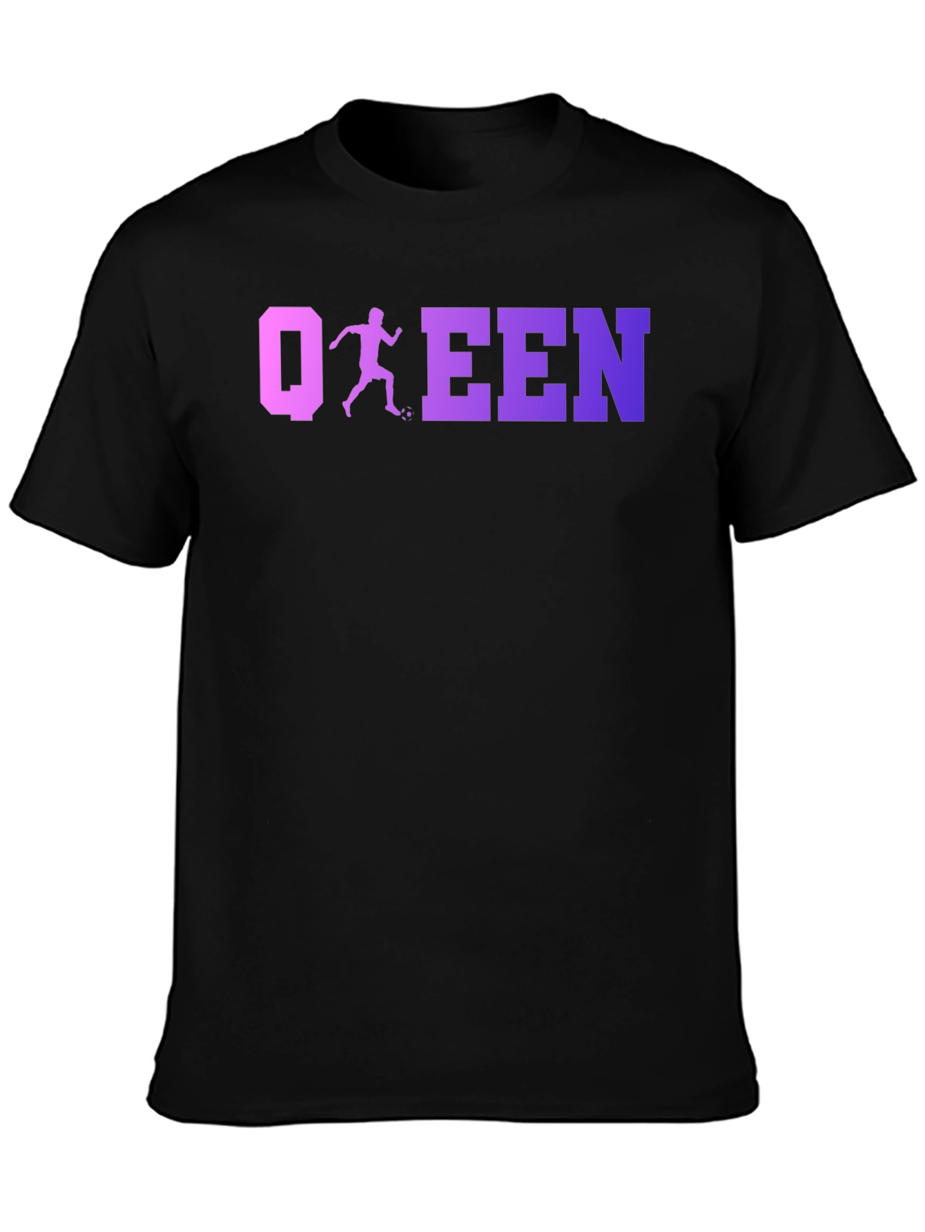 Soccer Queen Black T-Shirt