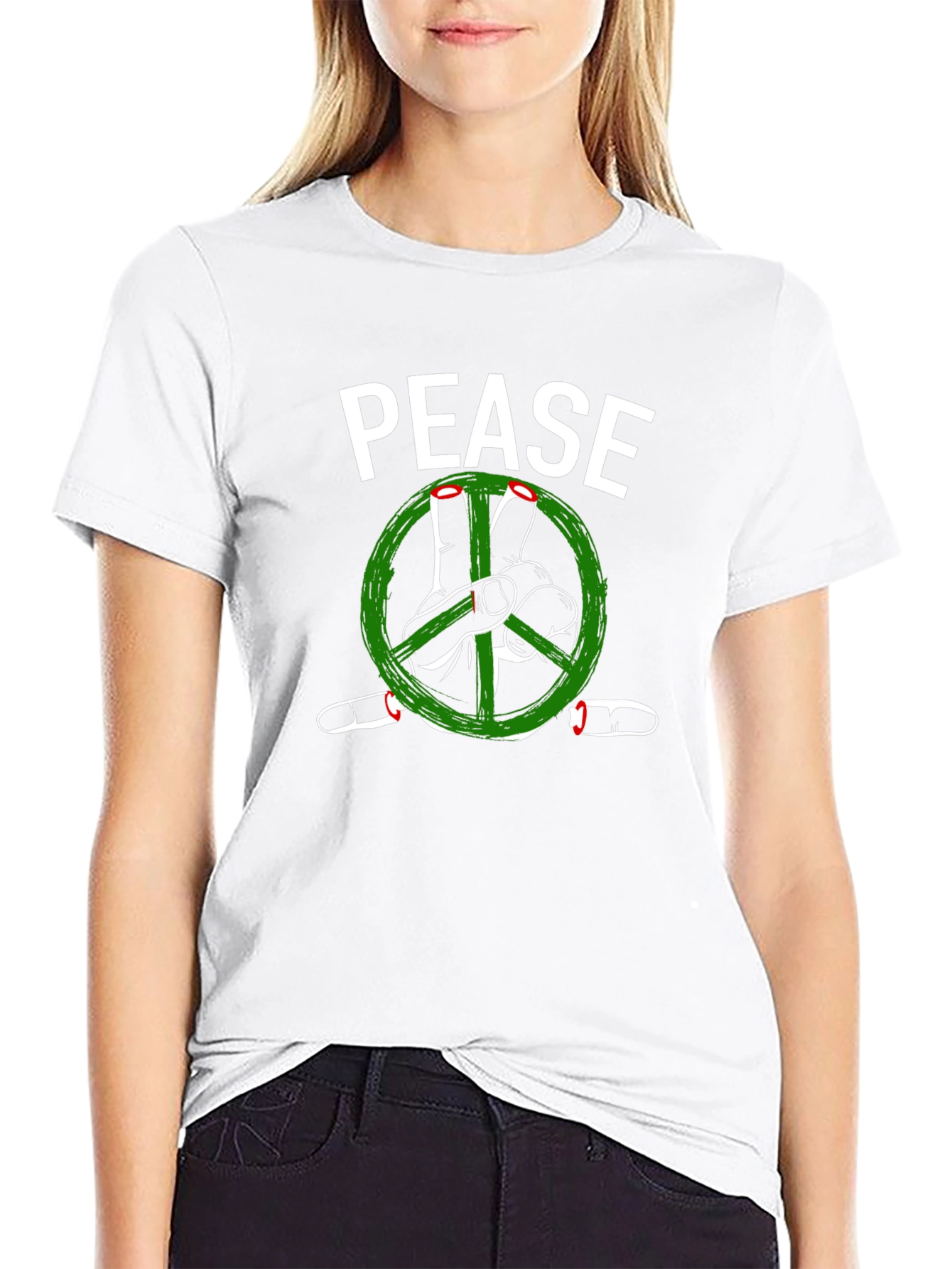 Pease Graphic T-Shirt - Peace Sign Tee