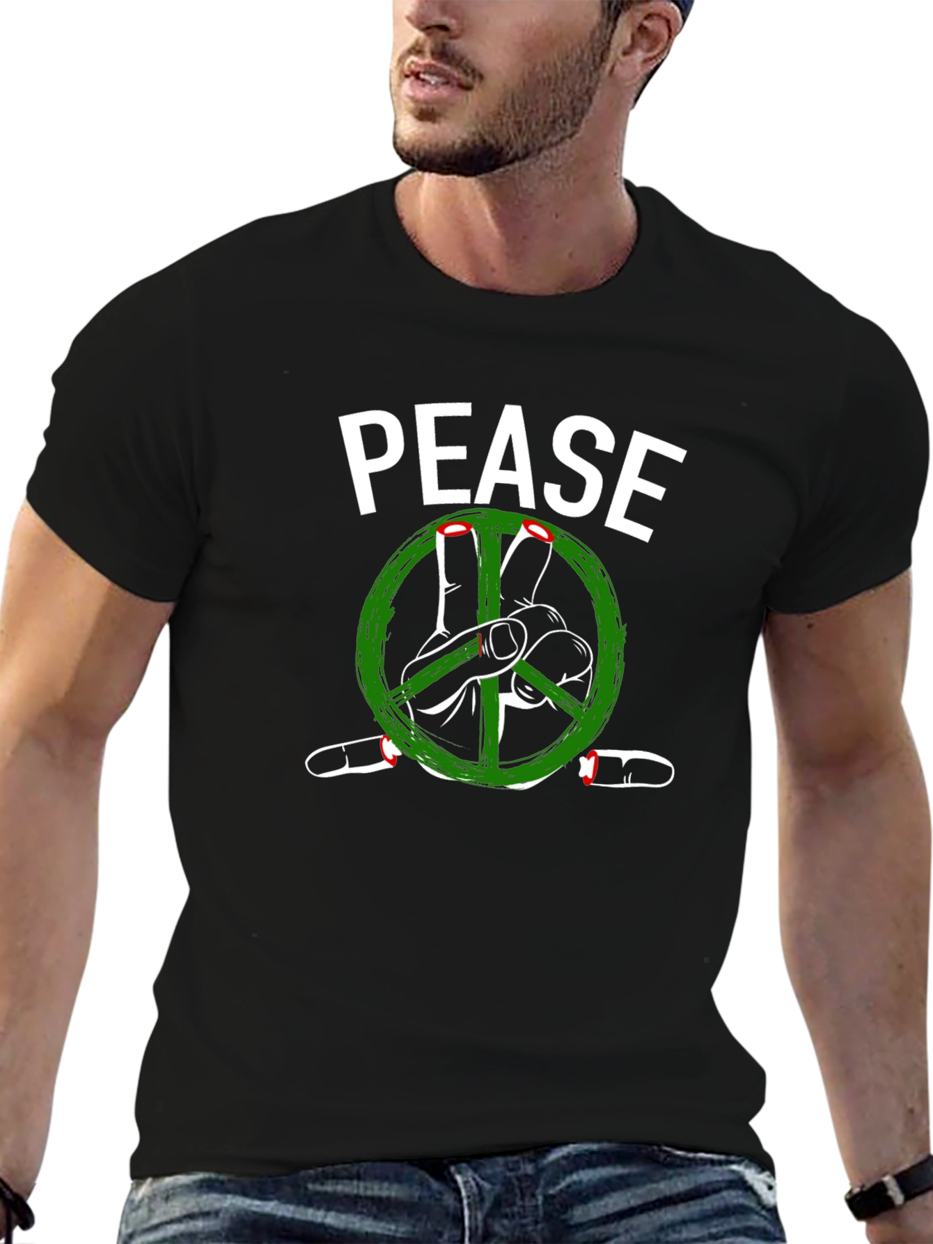 Pease Graphic T-Shirt - Peace Sign Tee