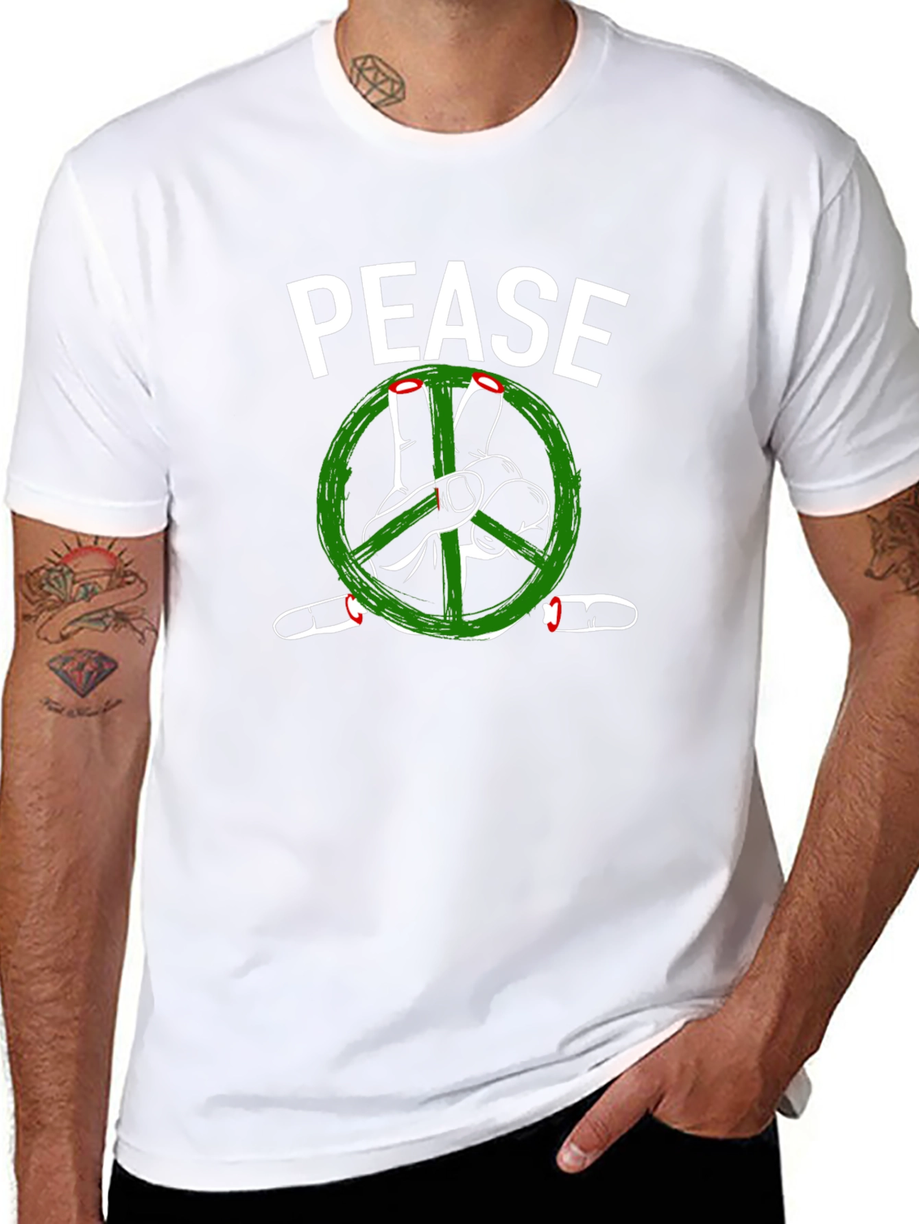 Pease Graphic T-Shirt - Peace Sign Tee