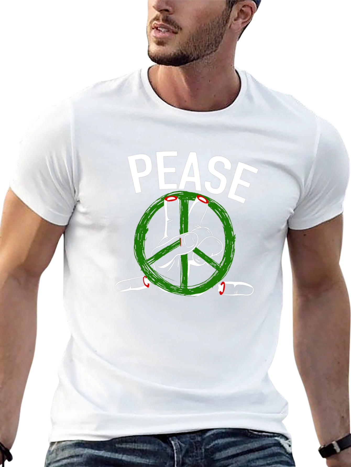 Pease Graphic T-Shirt - Peace Sign Tee