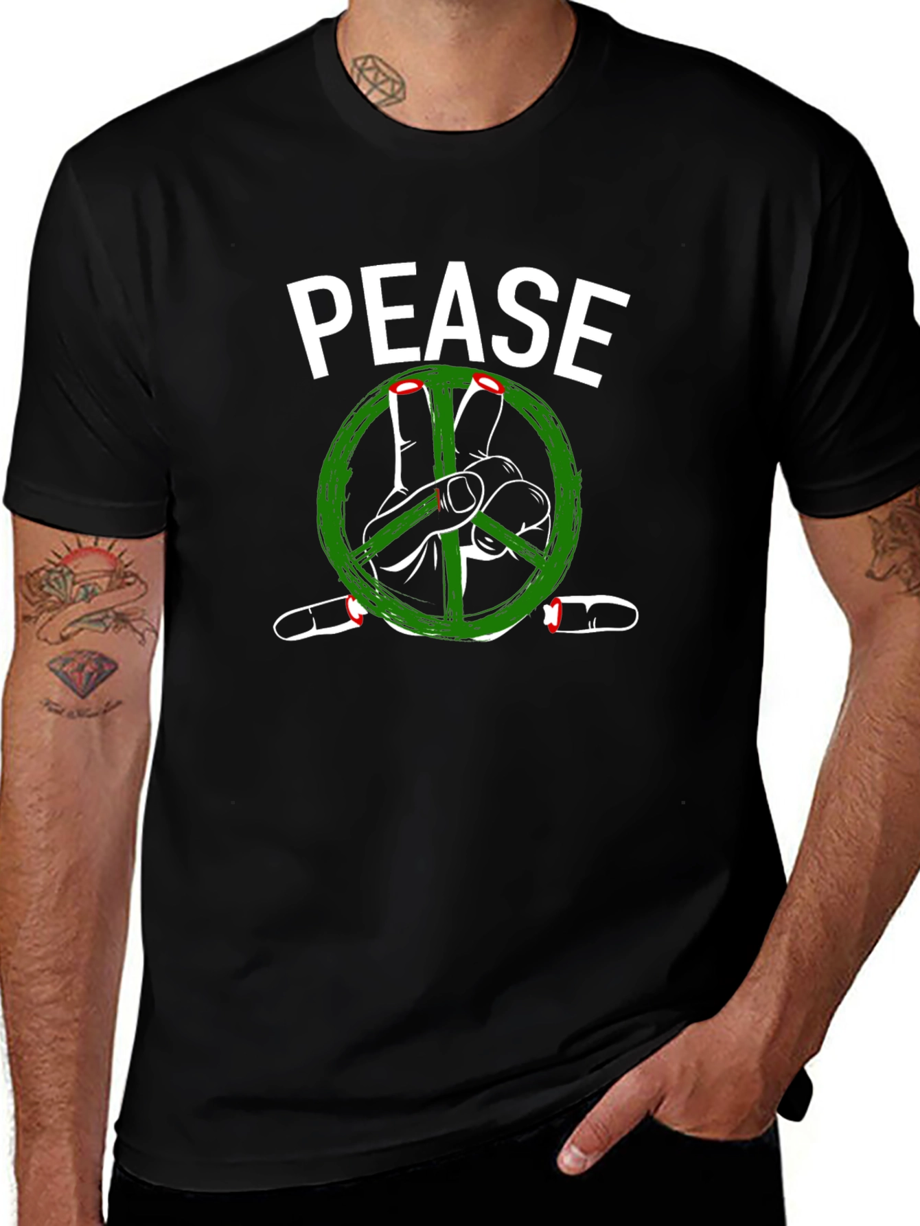 Pease Graphic T-Shirt - Peace Sign Tee