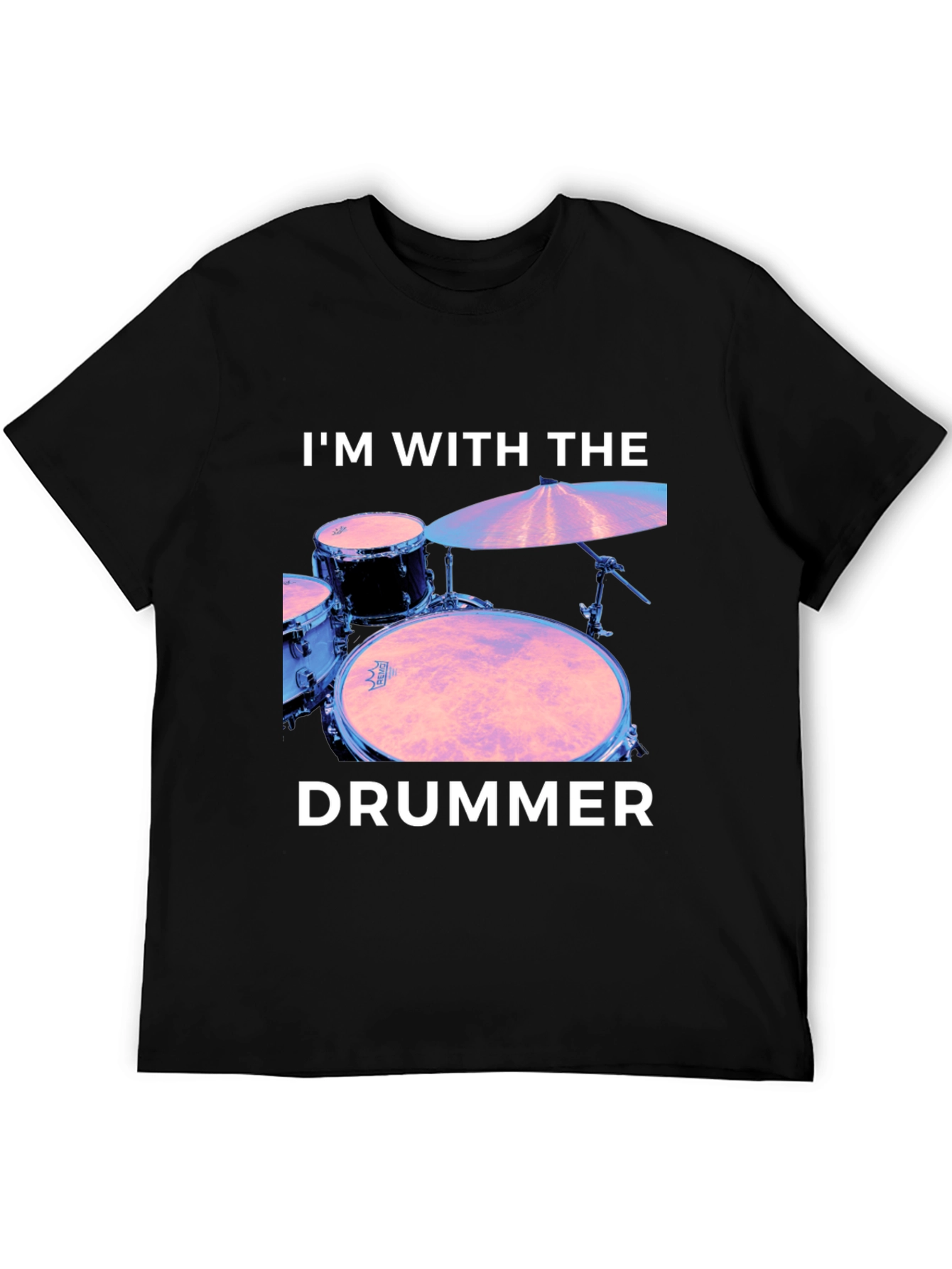 Im With The Drummer Black T-Shirt