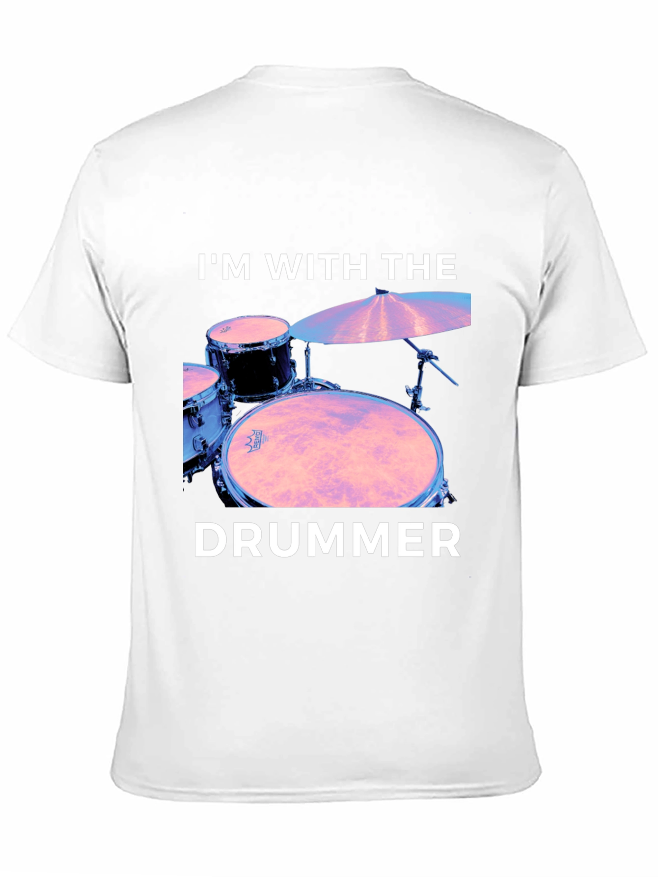 Im With The Drummer Black T-Shirt
