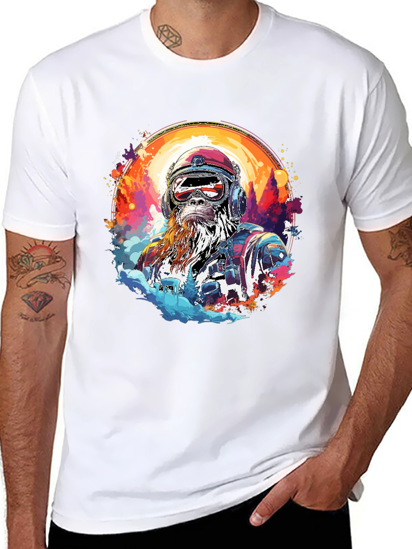 Retro Bigfoot Adventure Graphic Tee