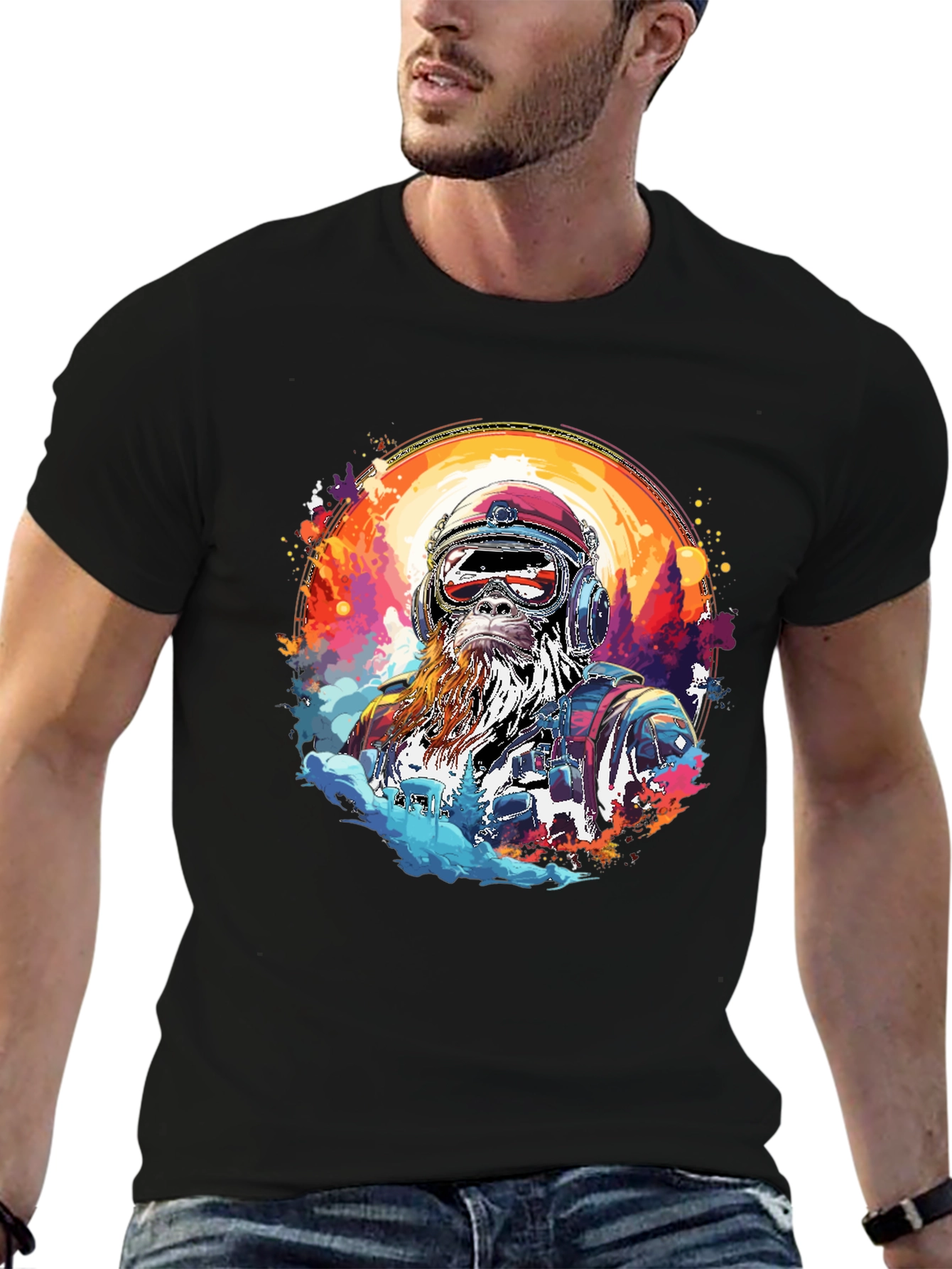 Retro Bigfoot Adventure Graphic Tee